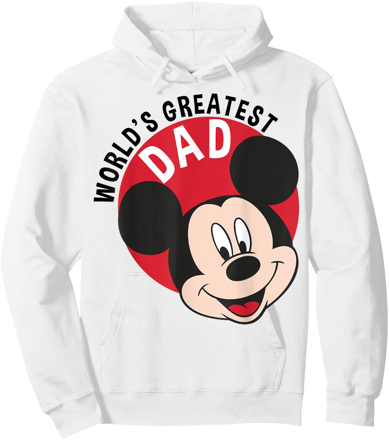 Disney Mickey Mouse: The World's Best Dad for Father's Day Hoodie - Hoodie | White