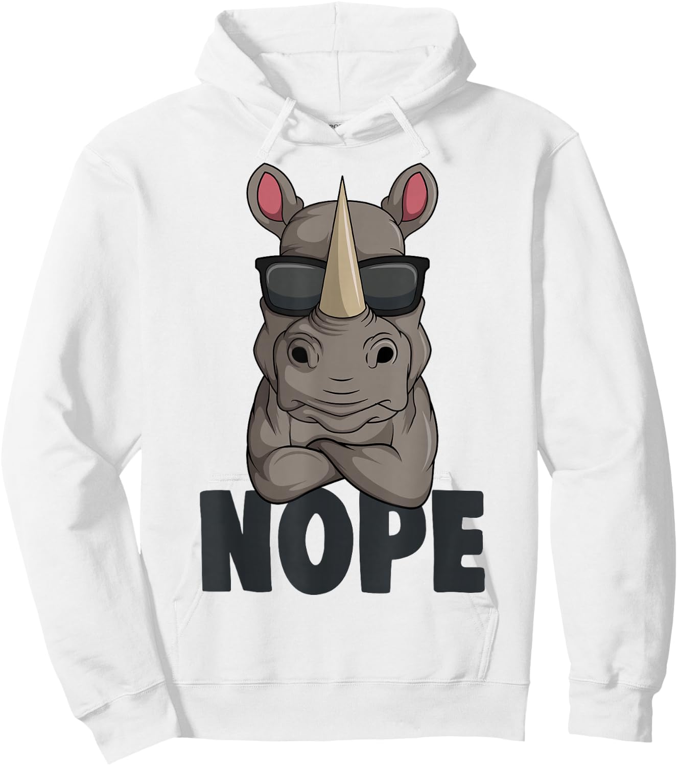 Rhino Children's Boys Women Rhinos Hoodie - Hoodie | White