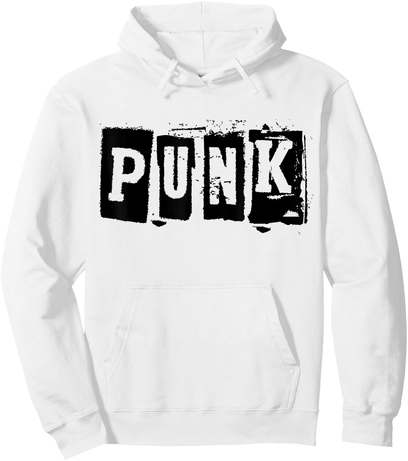 Punk Clothing | Alternative Punk Music Shirt | Punk Rock , White Hoodie - Hoodie | White