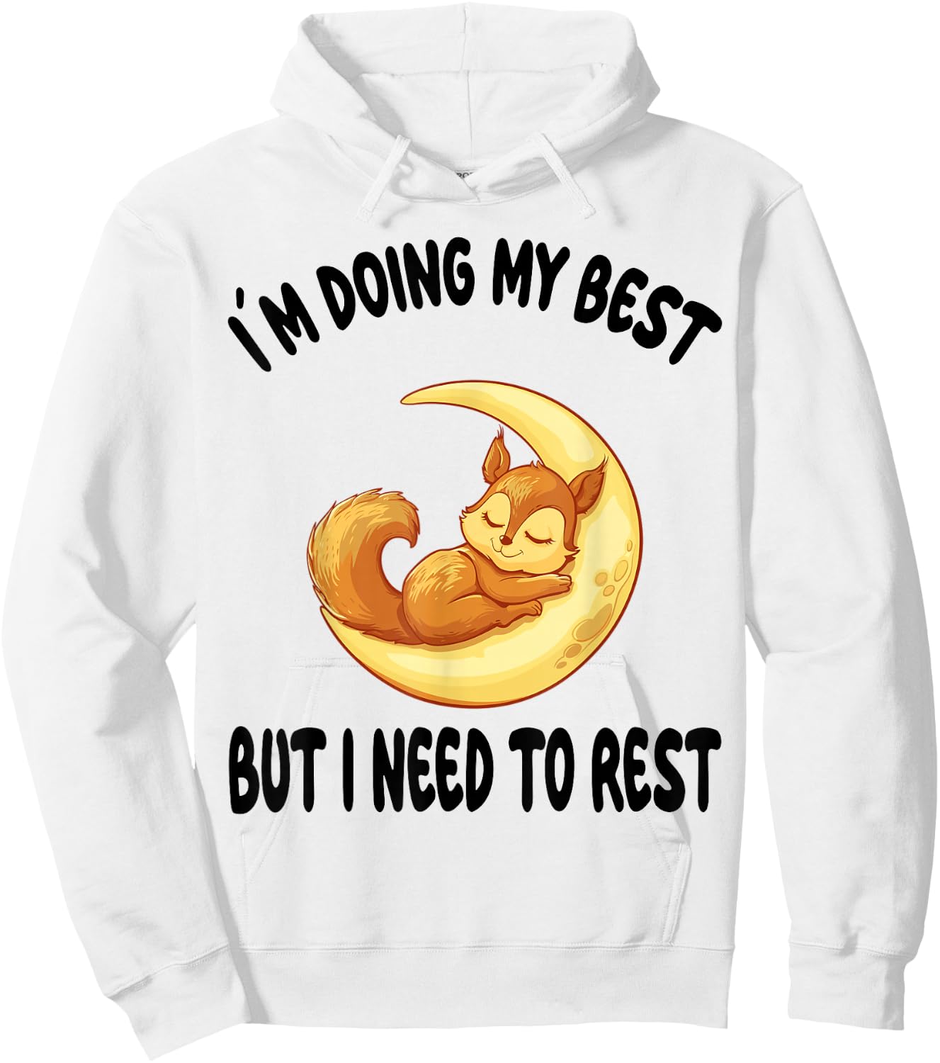 Squirrel Official Sleepshirt Pajamas Nightgown Hoodie - Hoodie | White