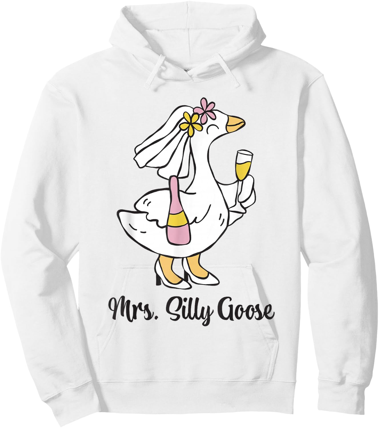 Mr And Mrs Silly Goose Hoodie - Hoodie | White