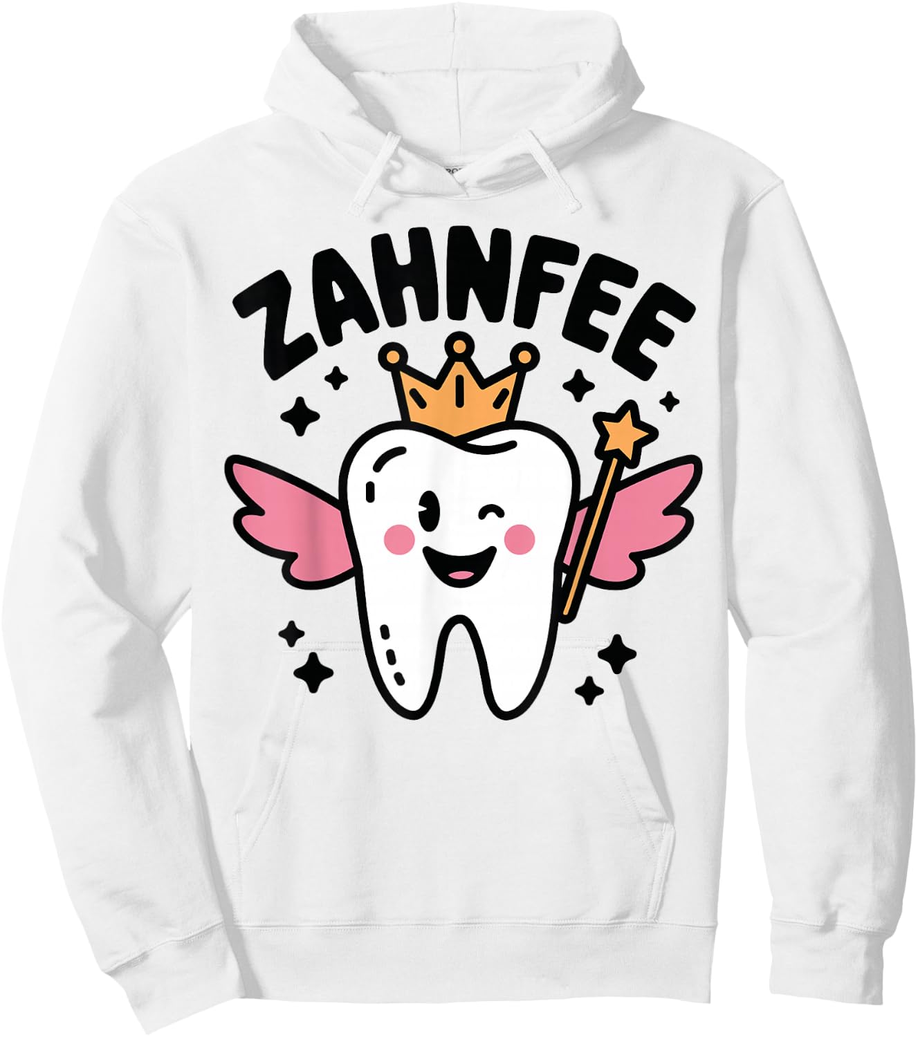 Women's Tooth Fairy Costume , White Hoodie - Hoodie | White