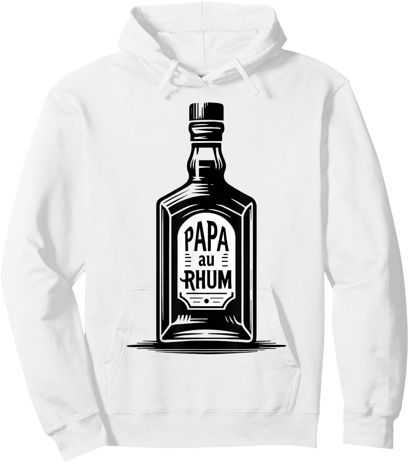 Papa Au Rhum Funny Gift Aperitif Vintage Hoodie - Hoodie | White