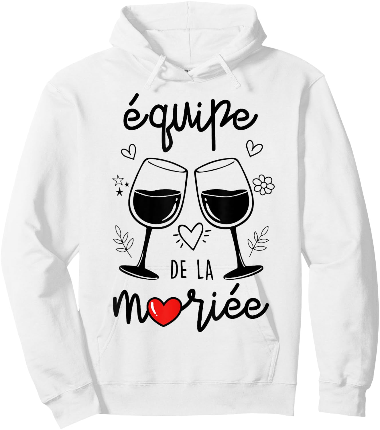 Drôle Femme Team De La Mariée EVJF Future Mariée Hoodie - Hoodie | White