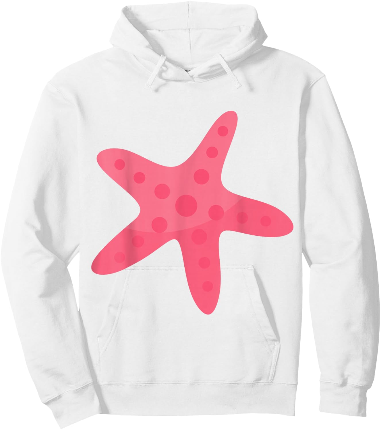 Pink Starfish Hoodie - Hoodie | White