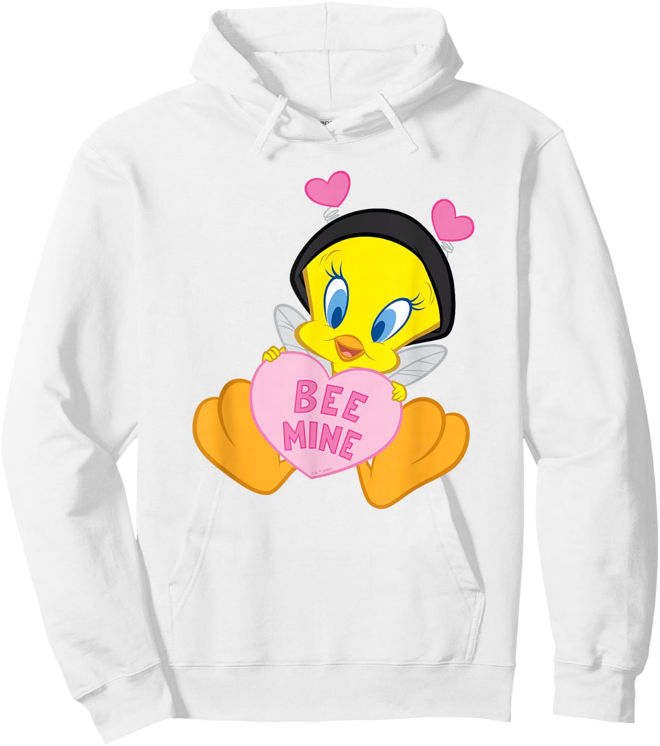 Looney Tunes Valentine's Day Tweety Bee Mine Hoodie - Hoodie | White