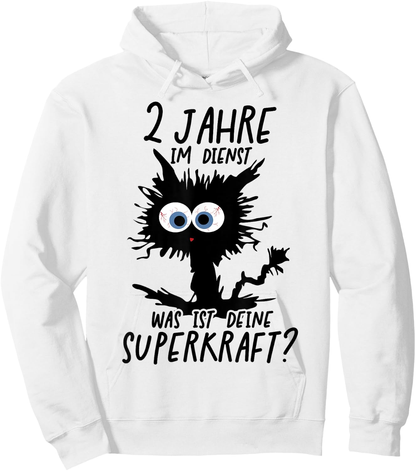 2 Jahre Im Dienst Was Ist Deine Superkraft? Hoodie - Hoodie | White