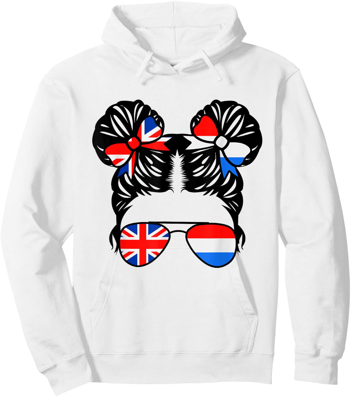 Half British Half Dutch Girl British Kids Heritage Hoodie - Hoodie | White