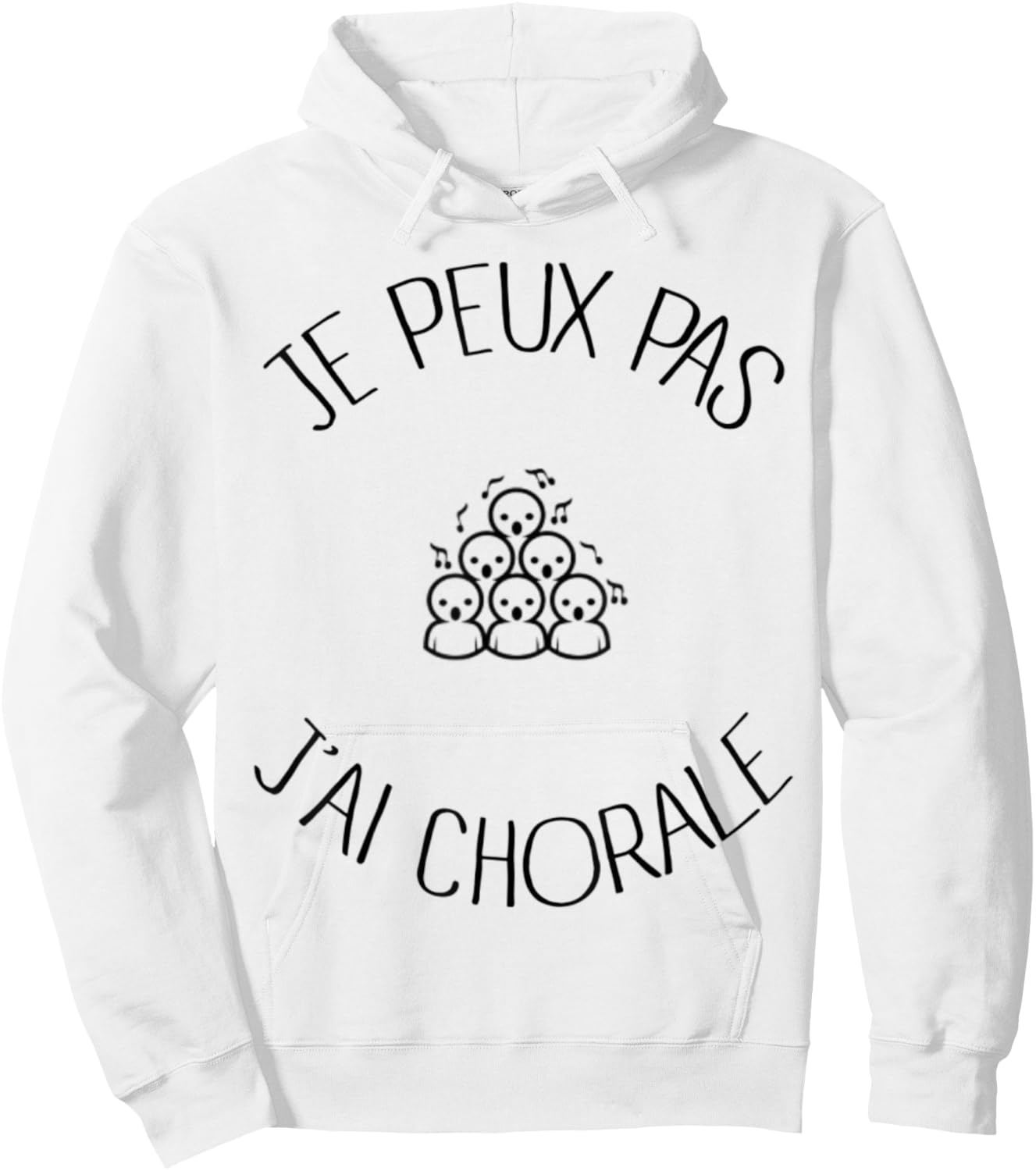 Je peux pas j'ai choir choir Gift , white, S Hoodie - Hoodie | White