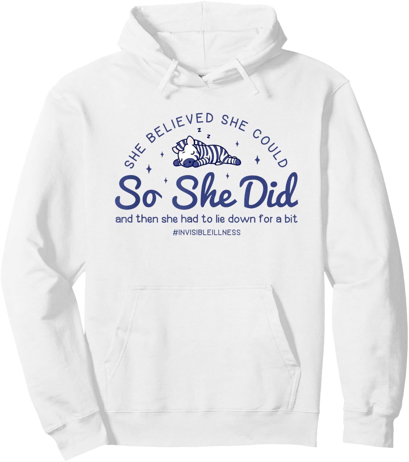 Rare Disease Awareness Warrior She Believed She Could Hoodie - Hoodie | White
