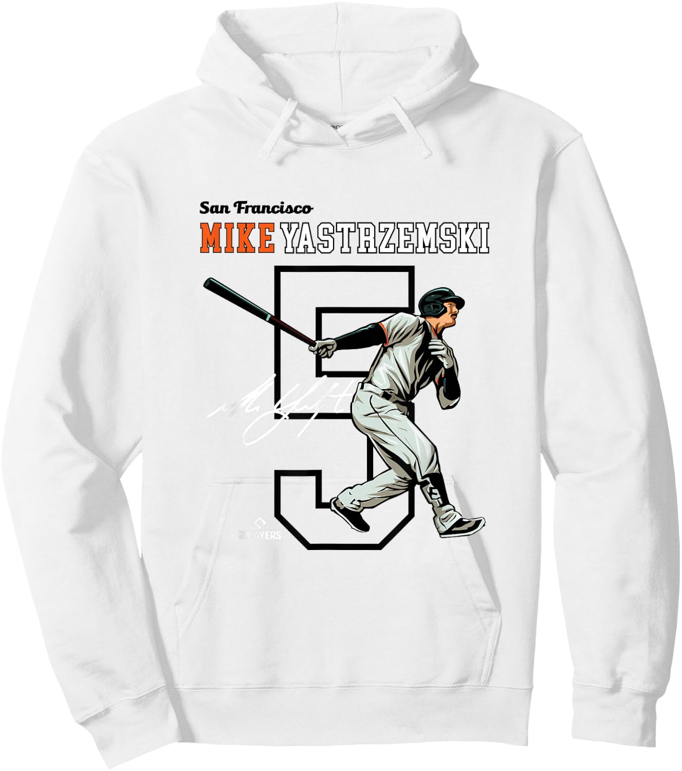 Mike Yastrzemski | San Francisco Baseball | MLBMYI3004 Hoodie - Hoodie | White