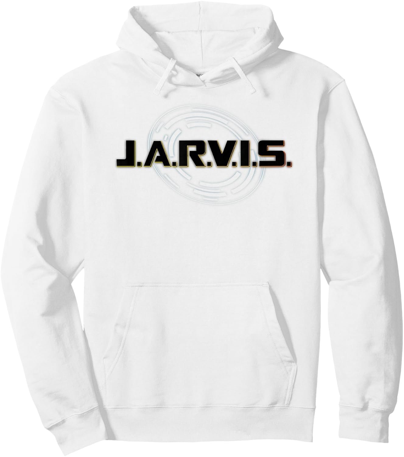 Marvel Tony Stark J.A.R.V.I.S. Logo Hoodie - Hoodie | White