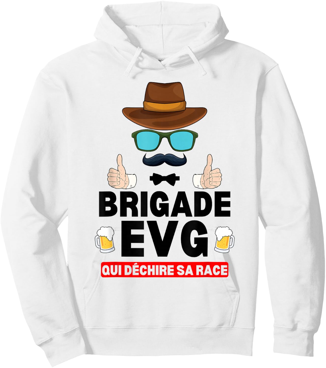 Brigade EVG Who Tears His Race , white, S Hoodie - Hoodie | White