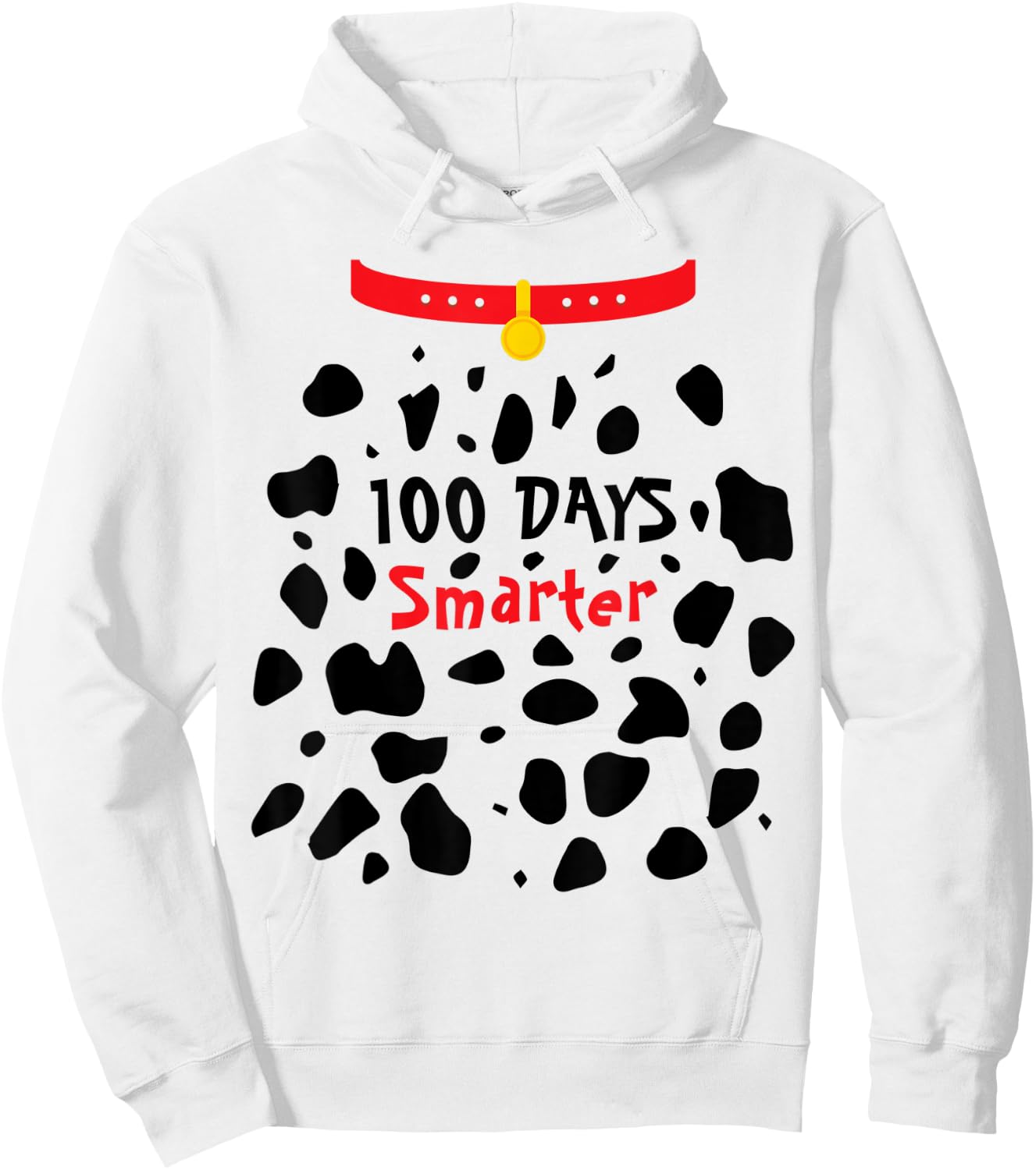 100 Days Smarter Dalmatian Dog Costume Boys Kids 100th Day Hoodie - Hoodie | White