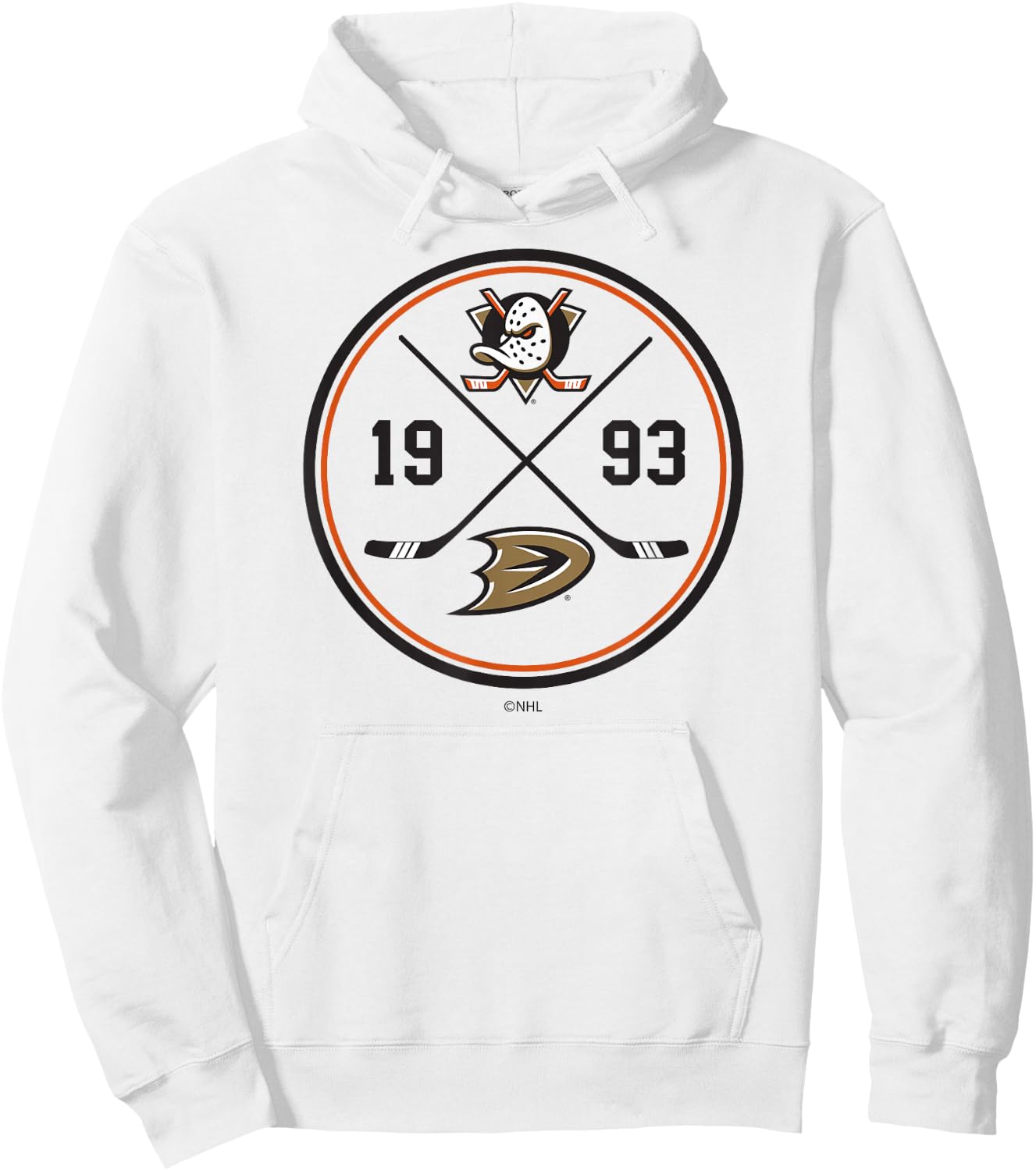 Anaheim Ducks Prize Officially Licensed Hoodie - Hoodie | White