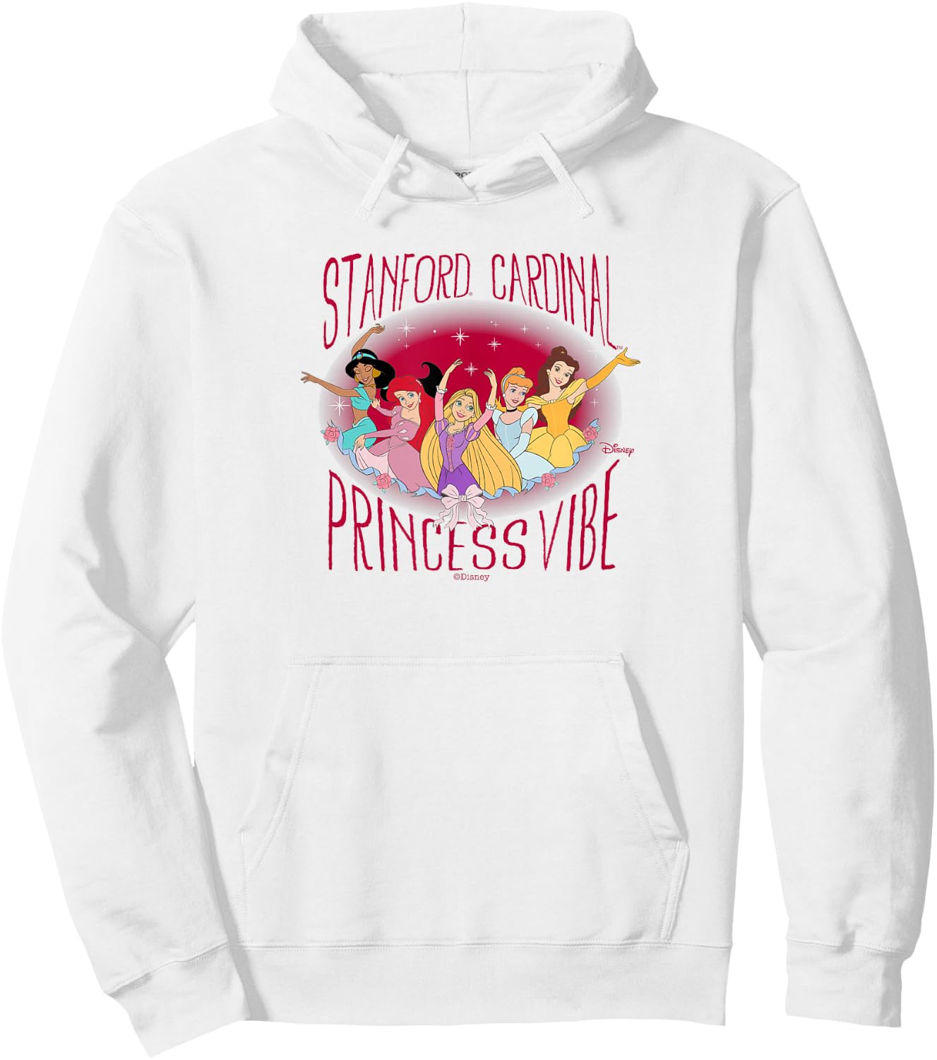 Stanford Cardinal Disney Princess Vibes White Hoodie - Hoodie | White