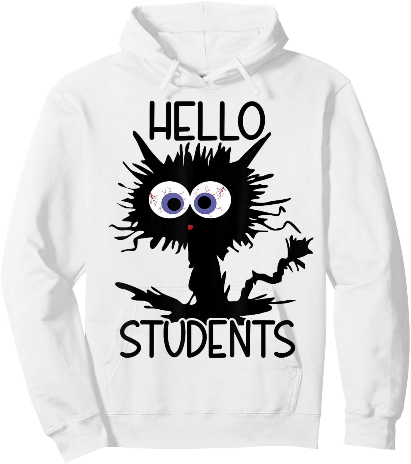 English Language Teacher It's Fine Cat Men Women Hoodie - Hoodie | White