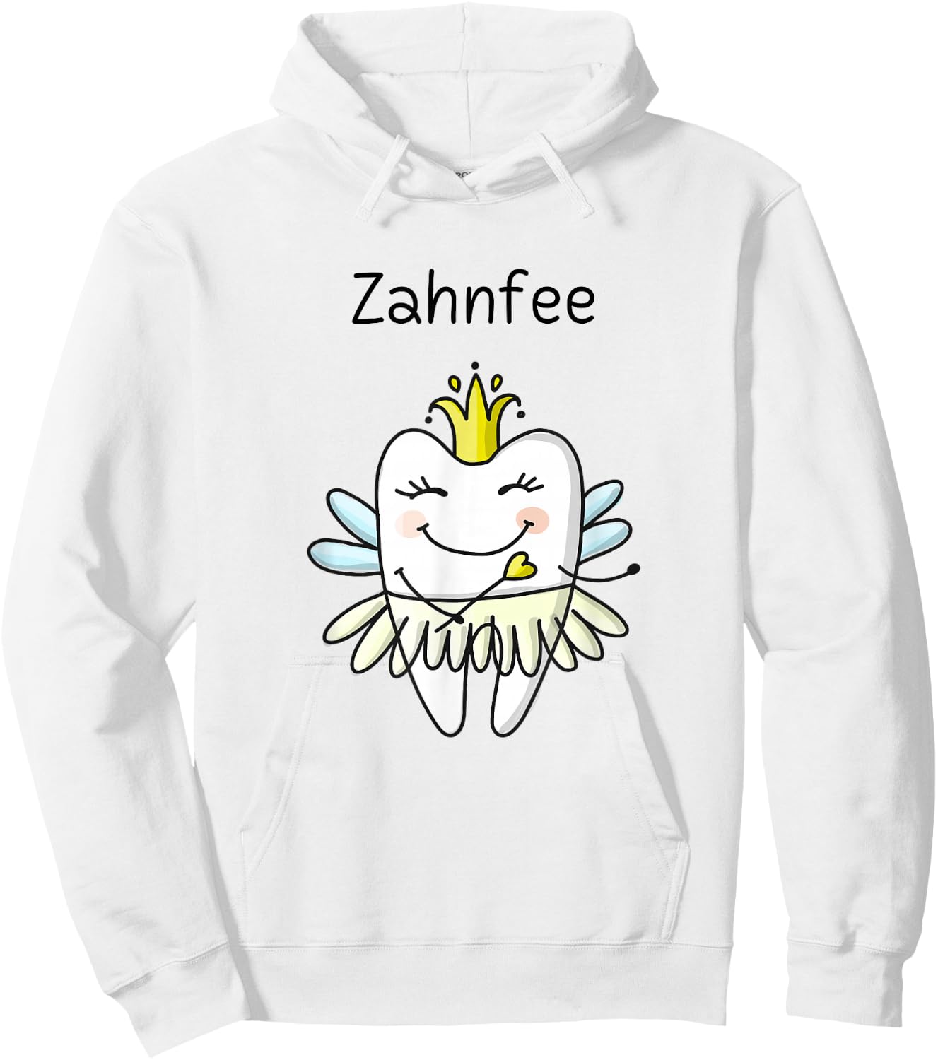 Tooth Fairy Fancy Dress Carnival Costume , White Hoodie - Hoodie | White