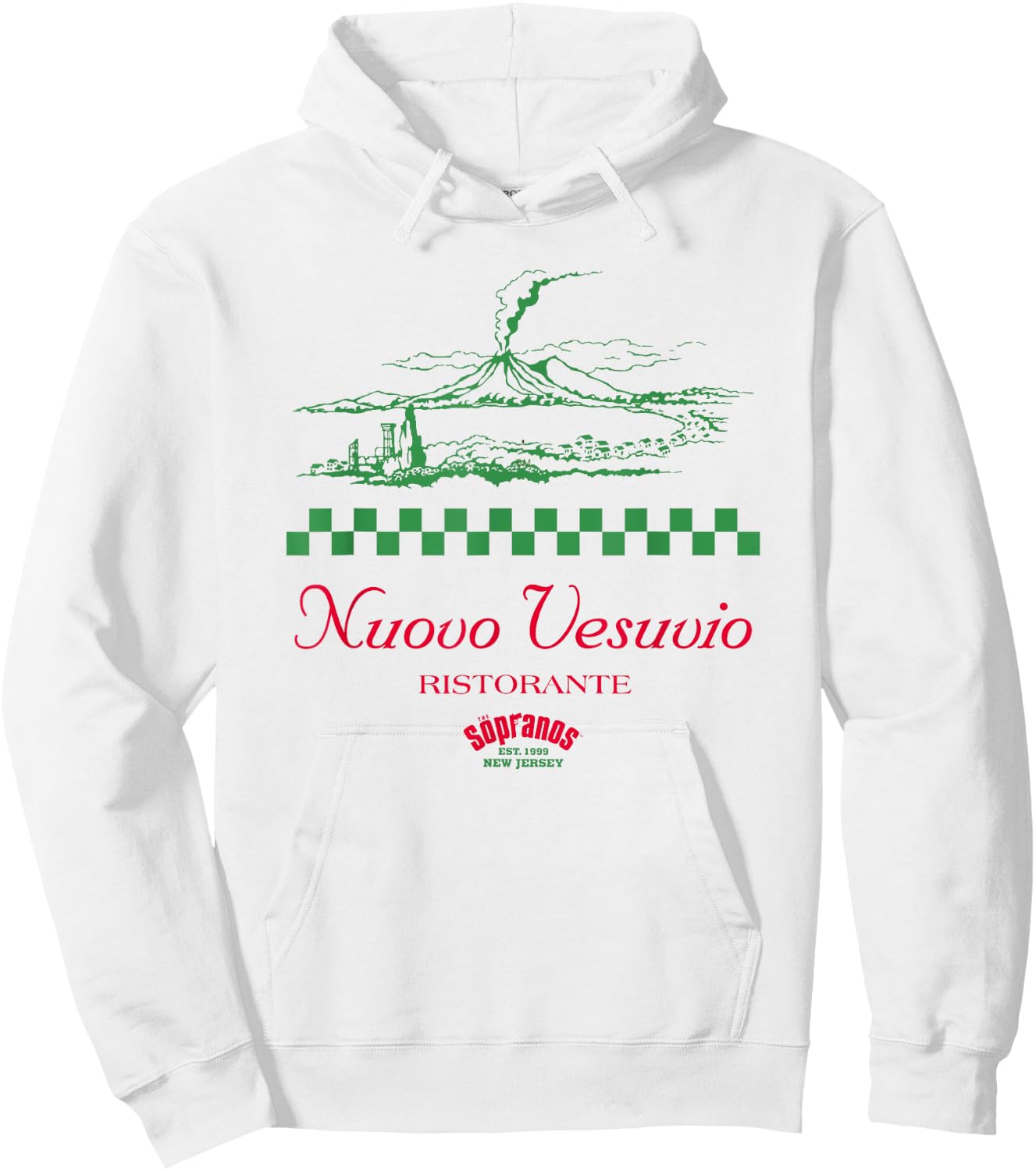 Logo Nuovo Vesuvio , white, S Hoodie - Hoodie | White