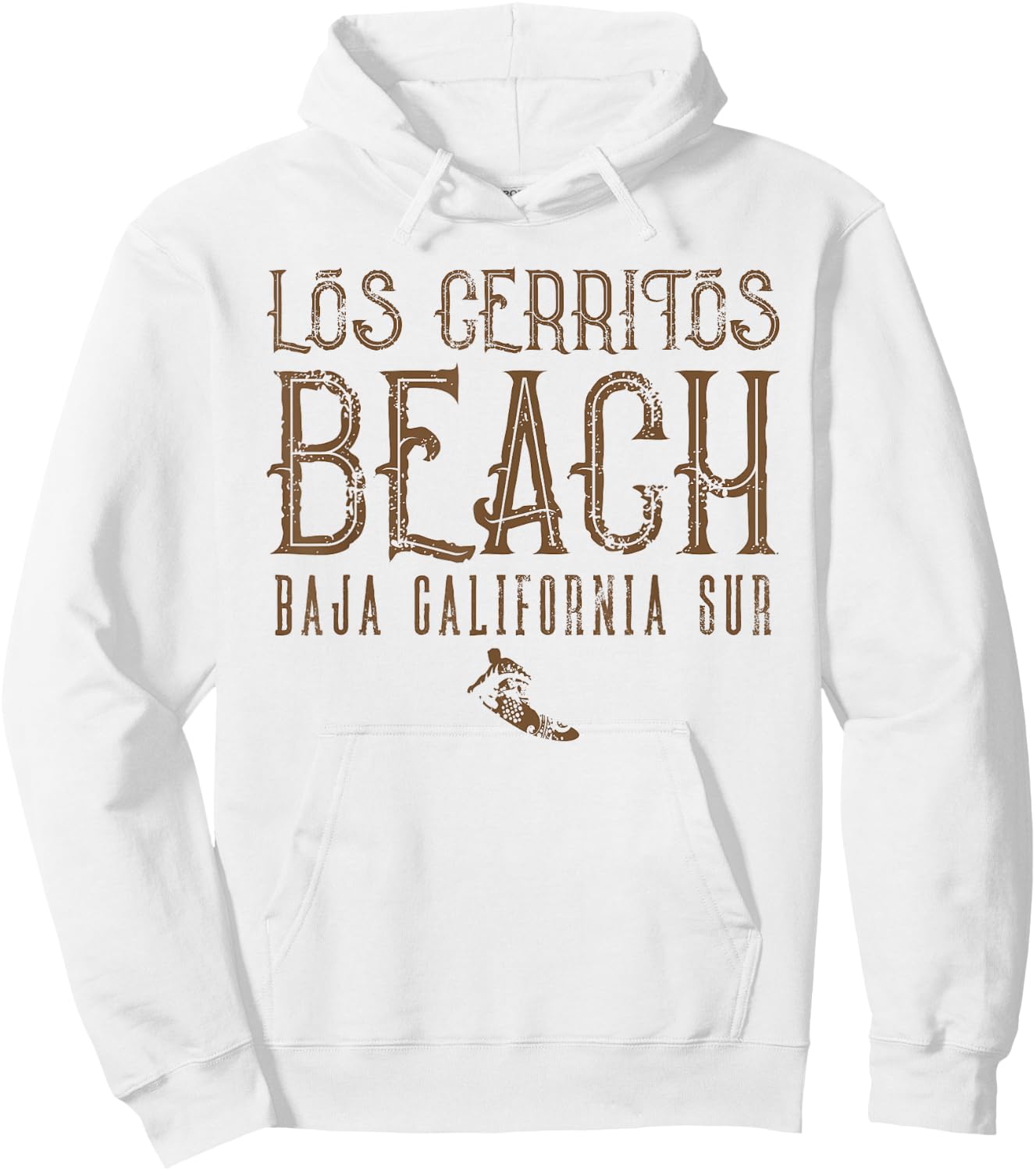 Los Cerritos Beach Baja California Sur Surfing Mexico Surfer Hoodie - Hoodie | White