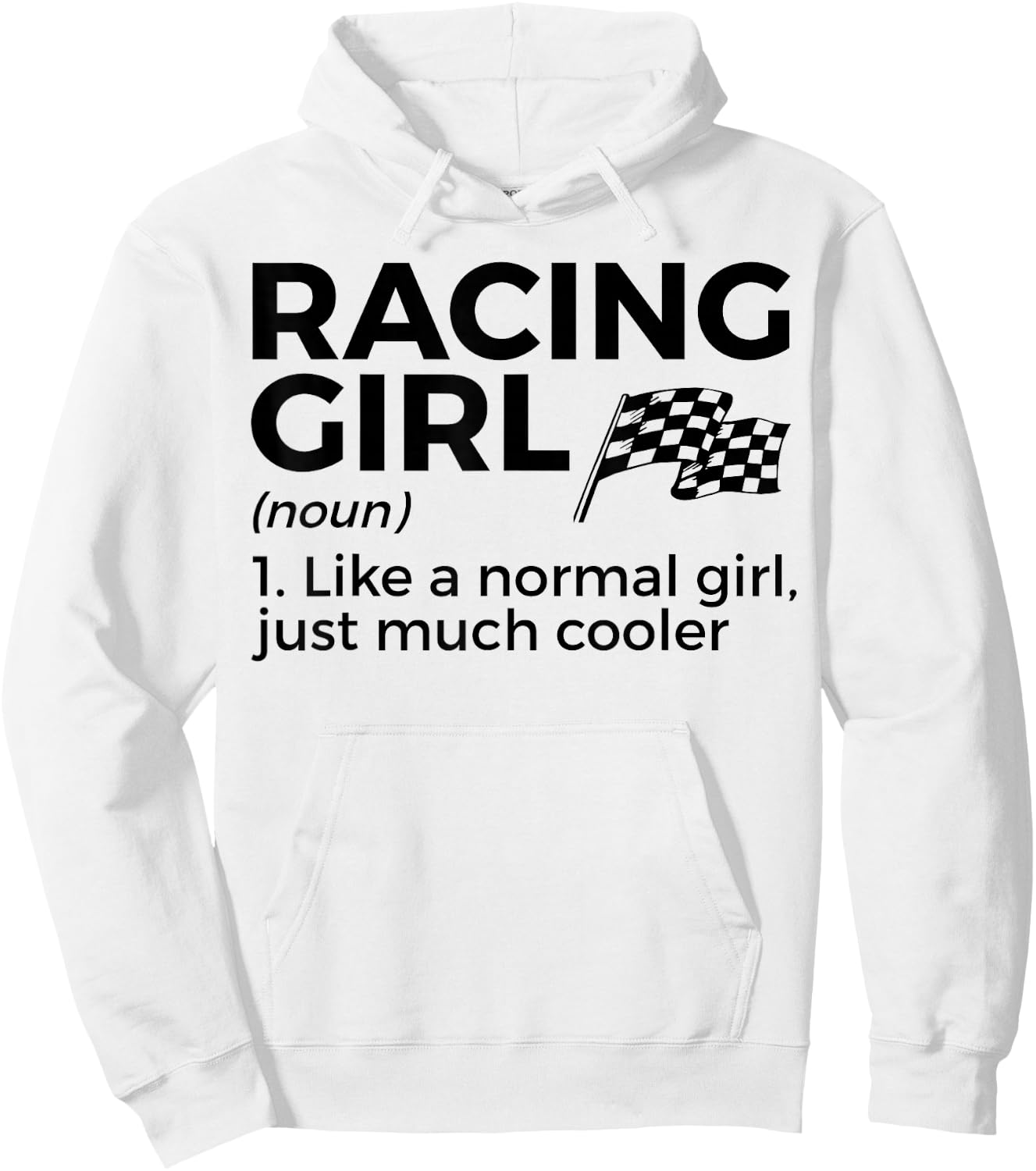 Racing Girl Definition Racing Car Party , White Hoodie - Hoodie | White