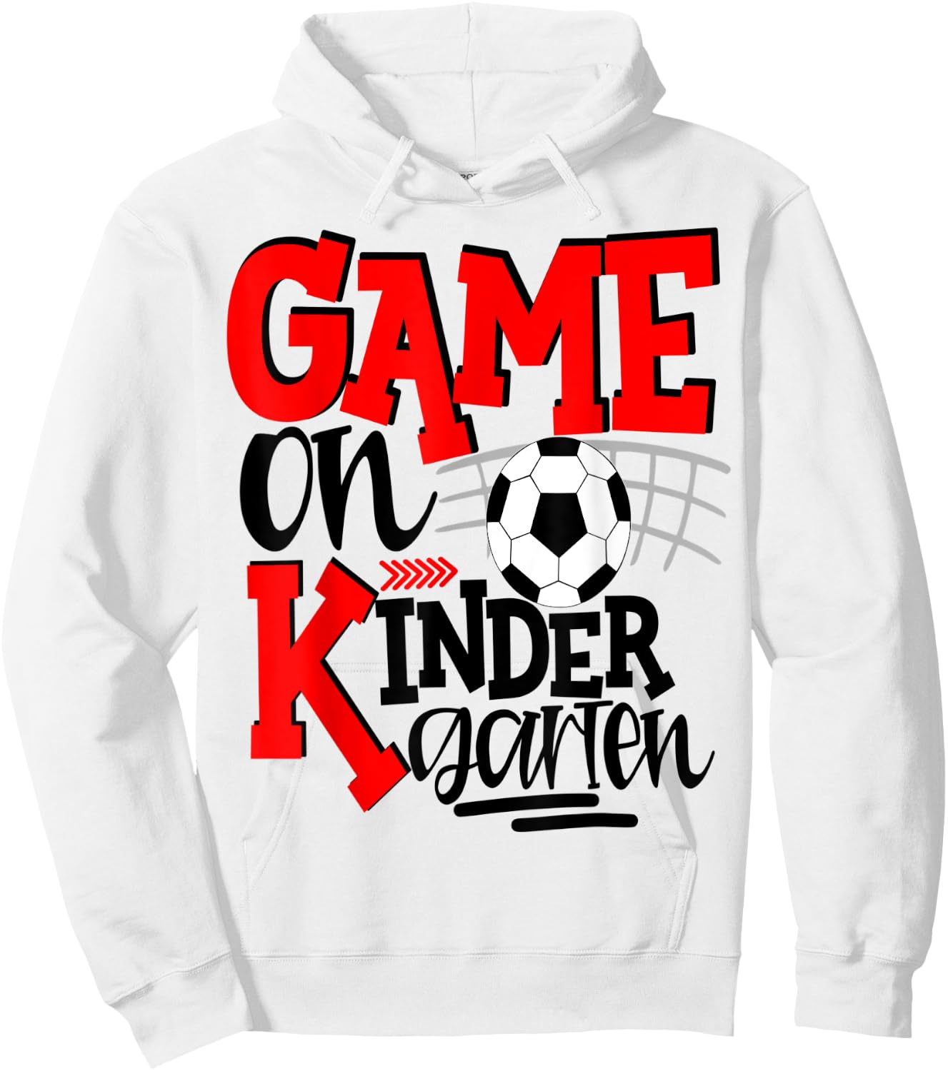 Kindergarten Soccer First Day Of School Kids Red Hoodie - Hoodie | White