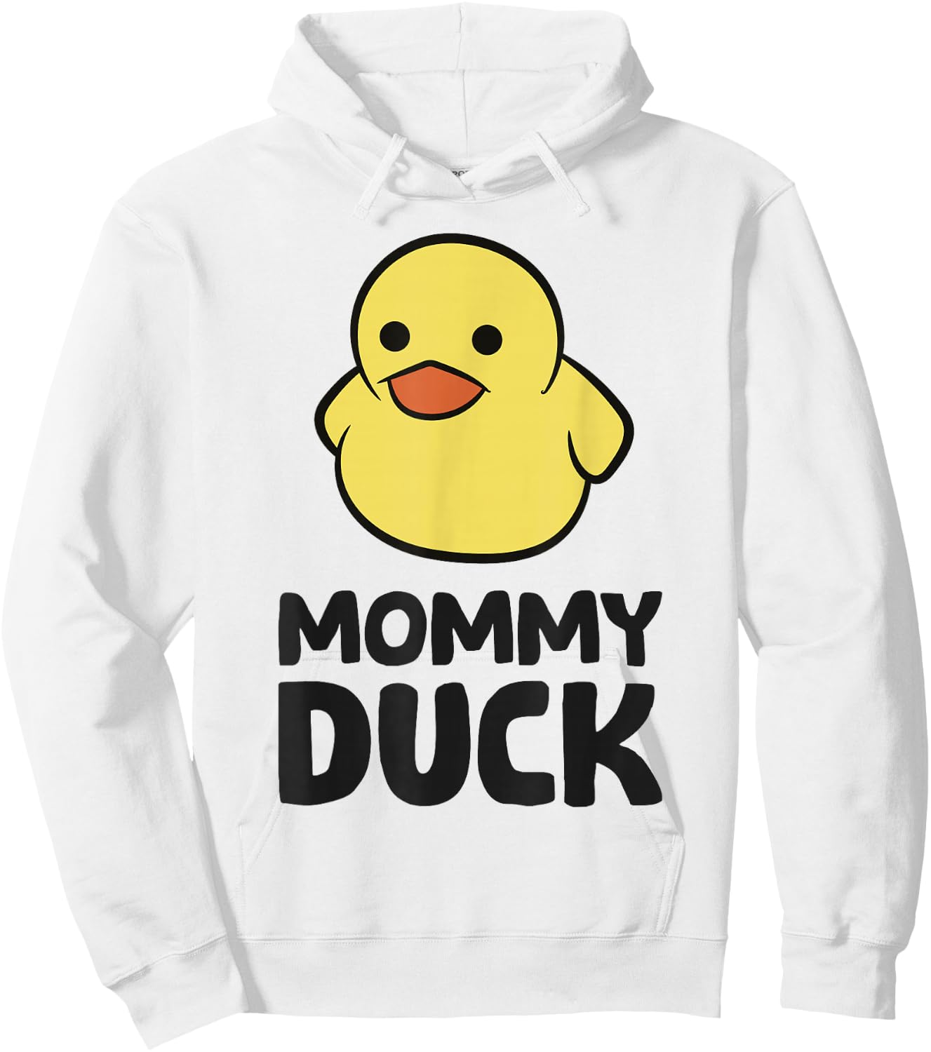 Mommy Duck Rubber Duck Mom Hoodie - Hoodie | White