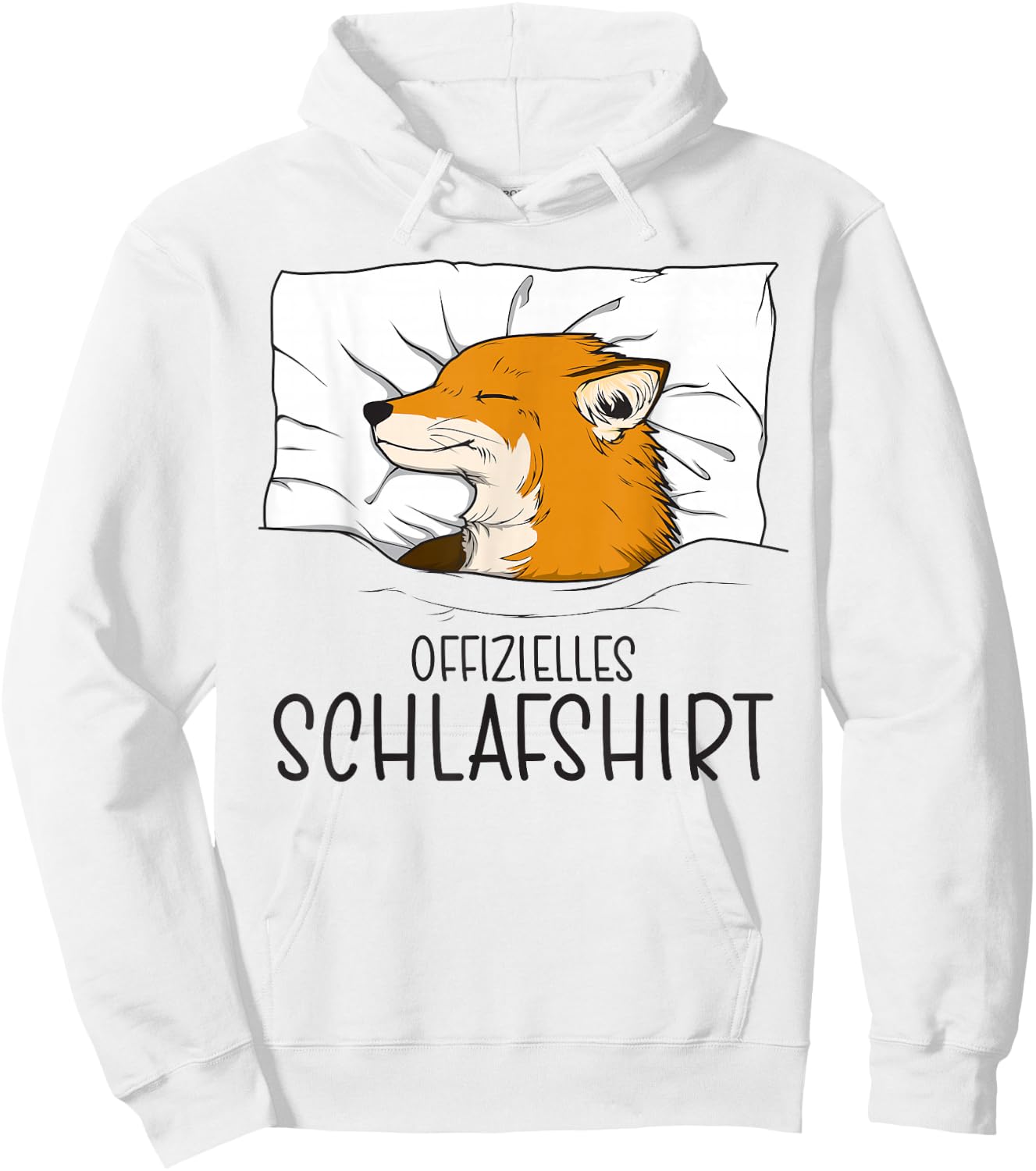 Offizielles Schlafshirt Fuchs, Schlafanzug & Nachthemd Fuchs Hoodie - Hoodie | White