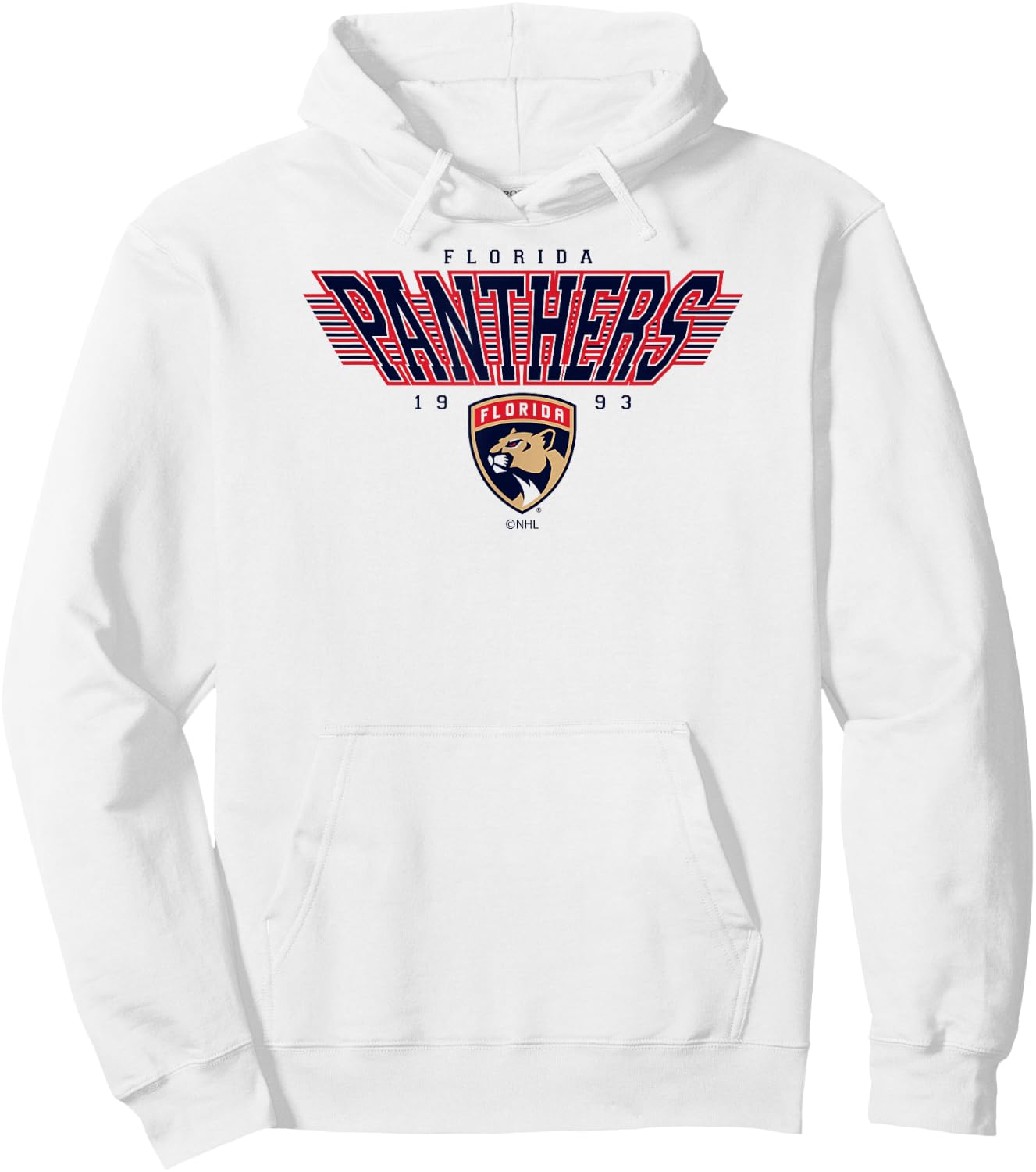 Florida Panthers Laser White Officially Licensed Hoodie - Hoodie | White