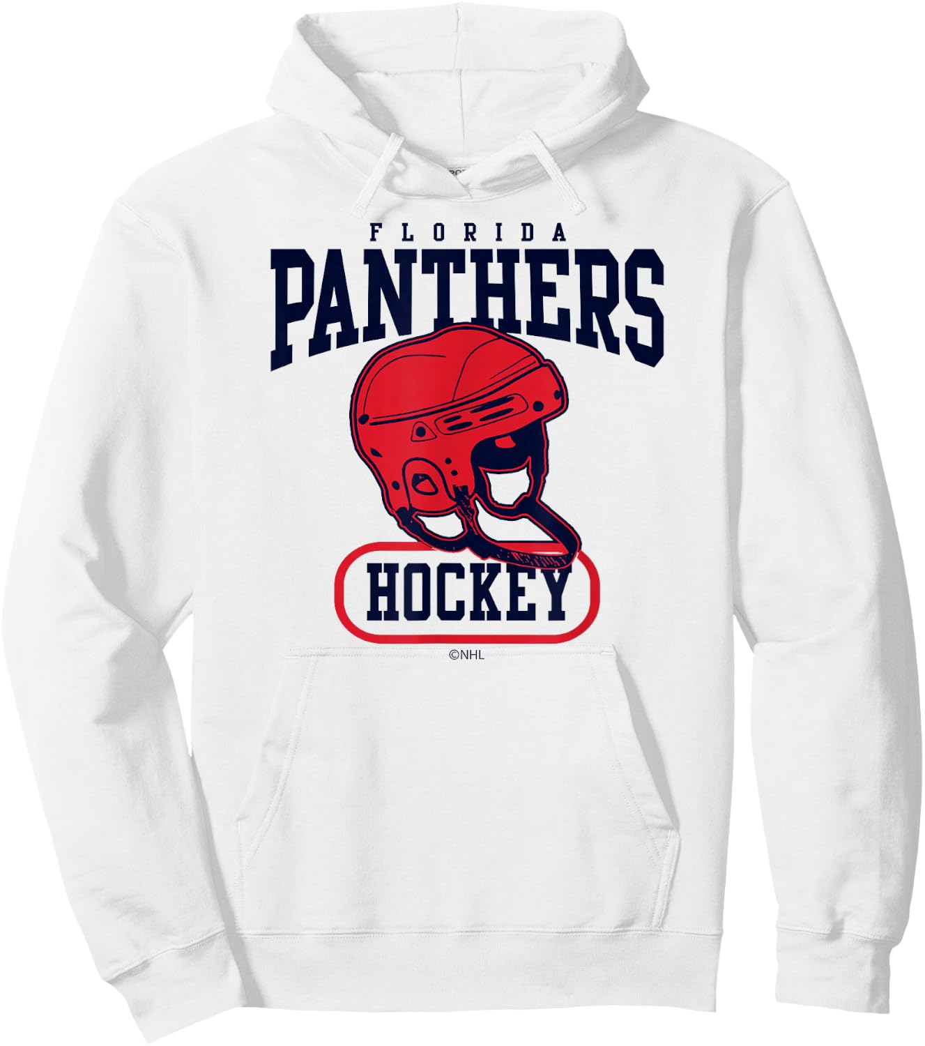Florida Panthers Helmet White Officially Licensed Hoodie - Hoodie | White