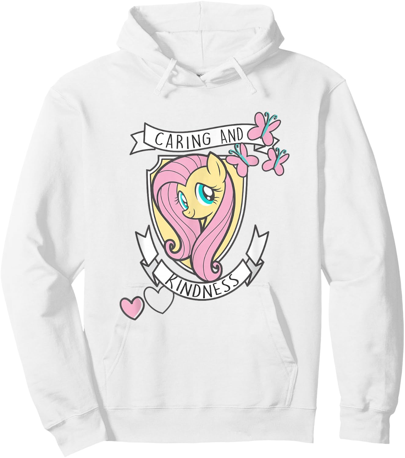 My Little Pony Fluttershy Caring and Kindness Hoodie - Hoodie | White