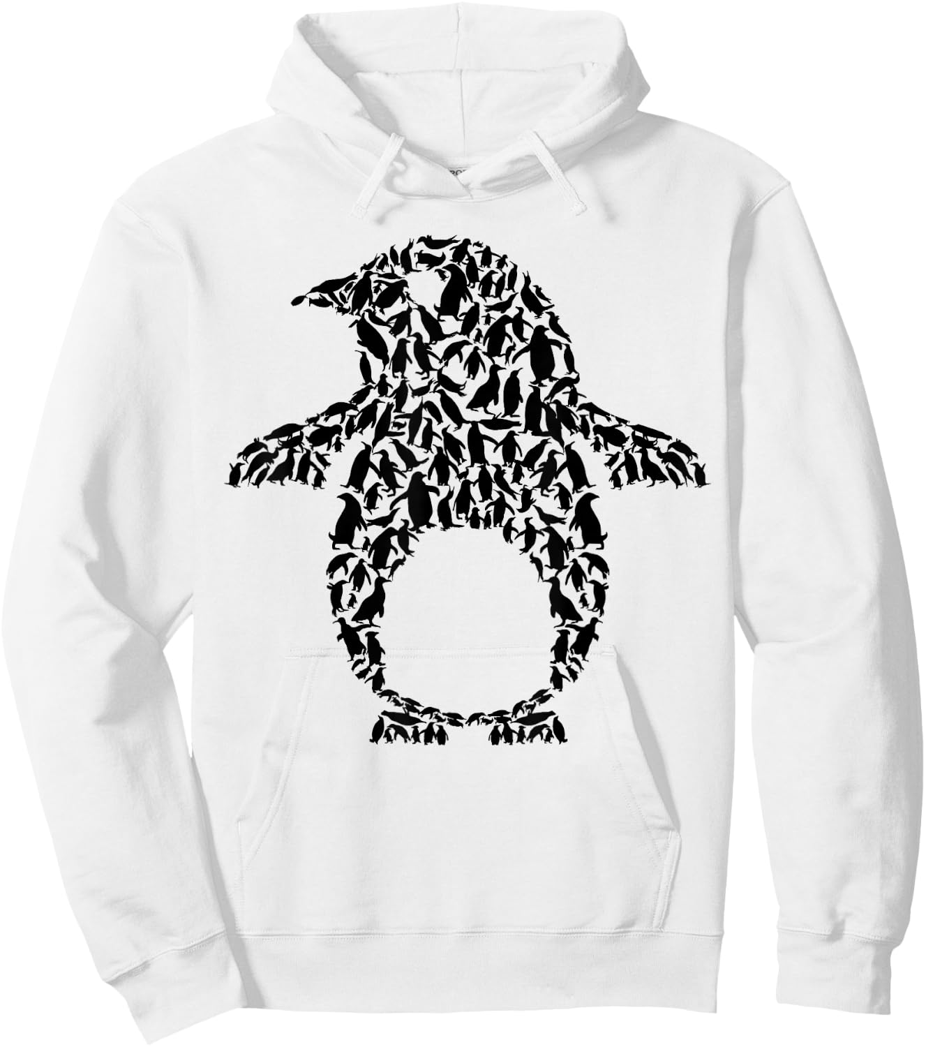 Silhouette Penguins Design for Penguin Lover | Penguin Hoodie - Hoodie | White