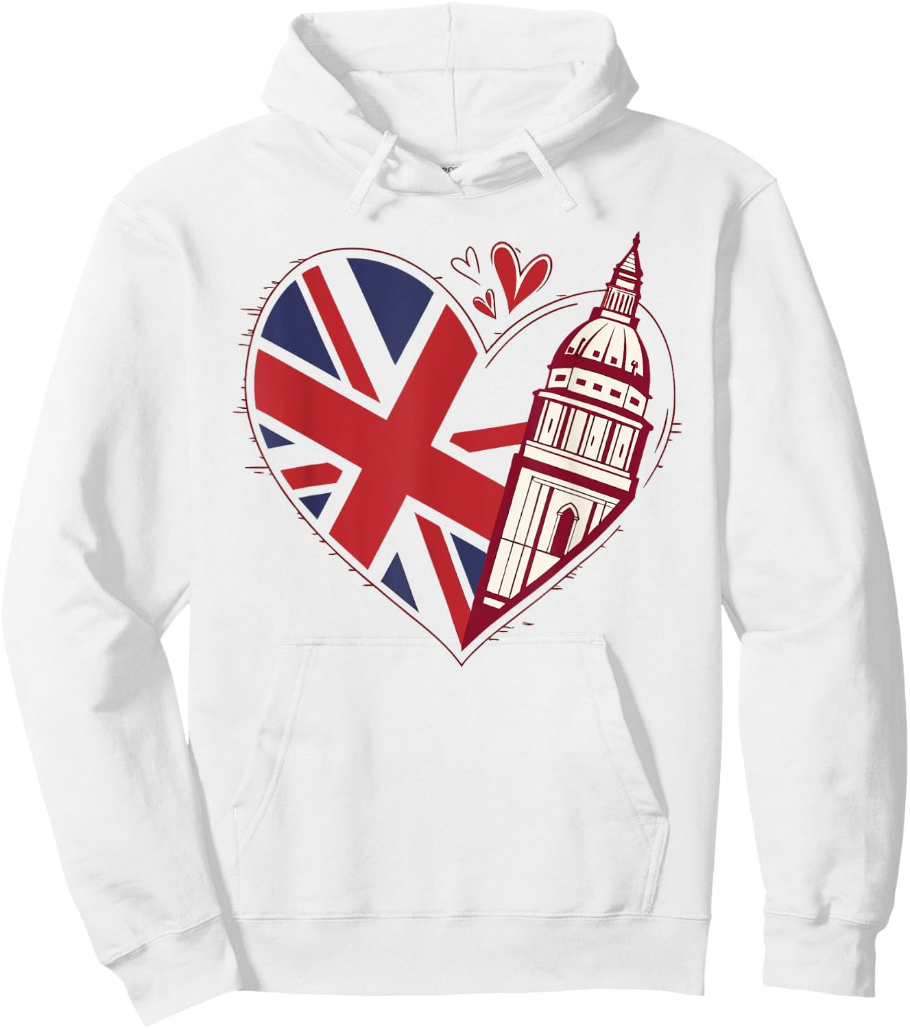 United Kingdom Flag , Women, Kids Hoodie - Hoodie | White