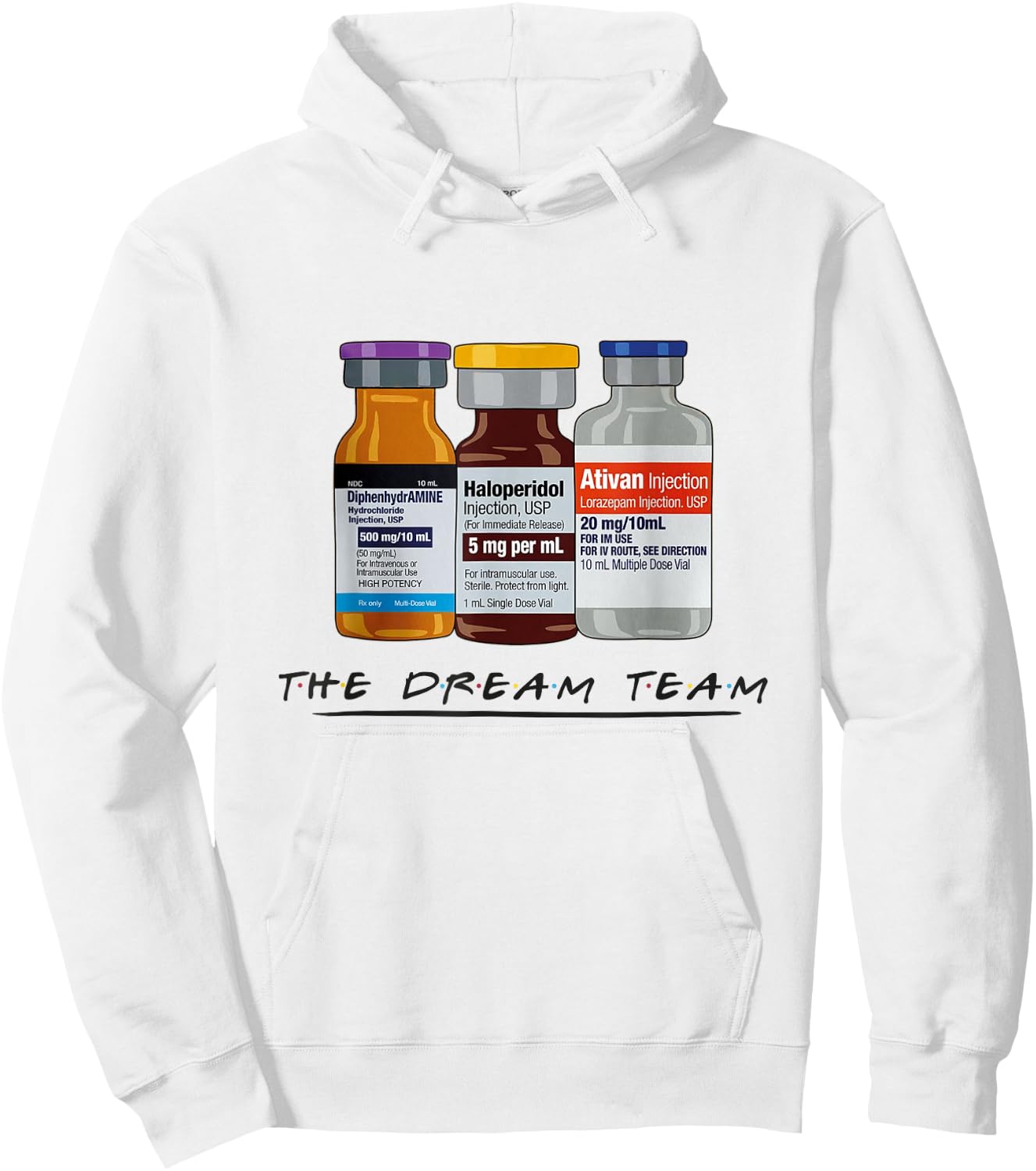 The Dream Team Nurse Rn Lpn CNA Medical Pandemic Nursing Hoodie - Hoodie | White