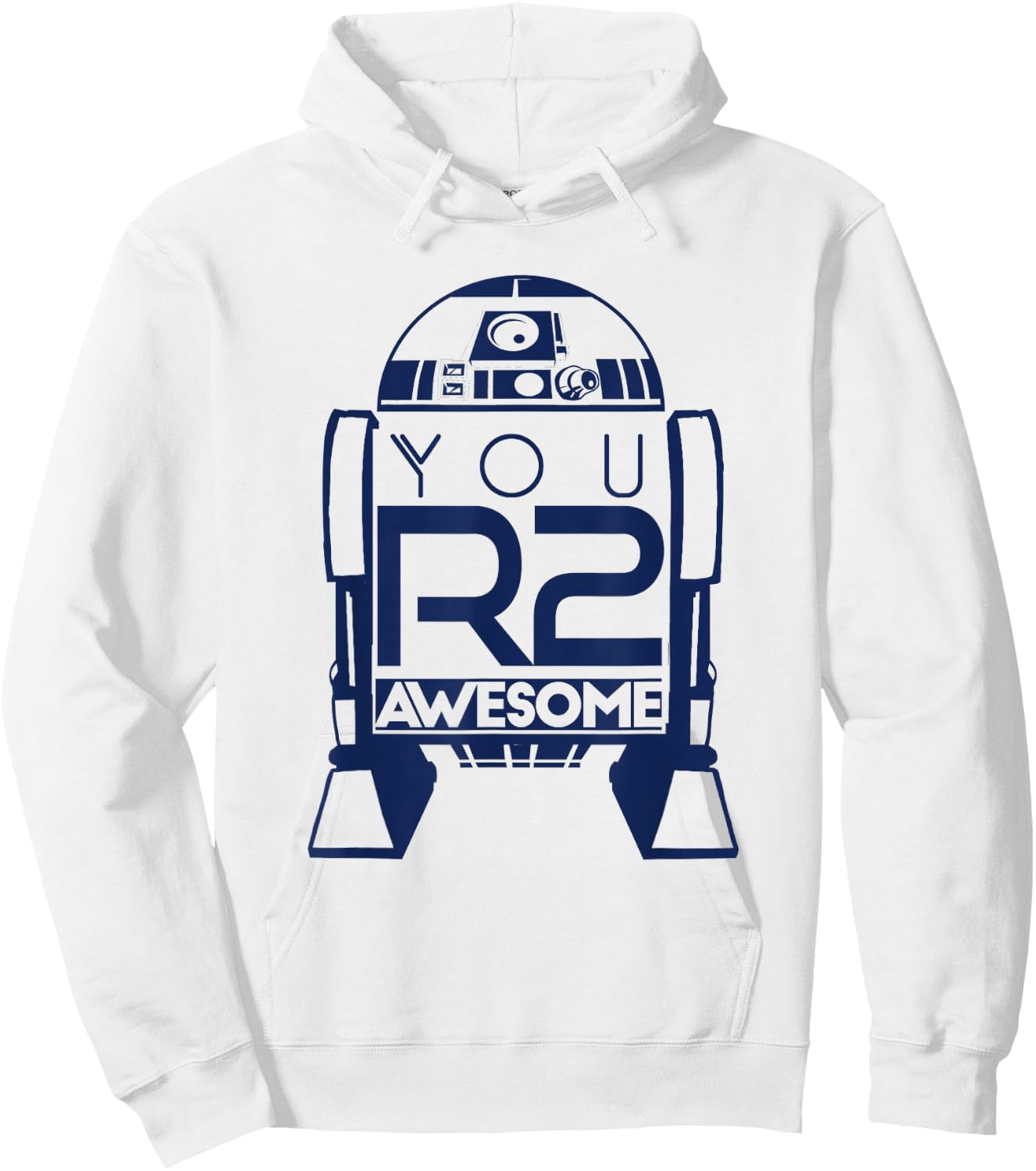 Star Wars R2-D2 You R2 Awesome Cute Quote Silhouette Logo Hoodie - Hoodie | White