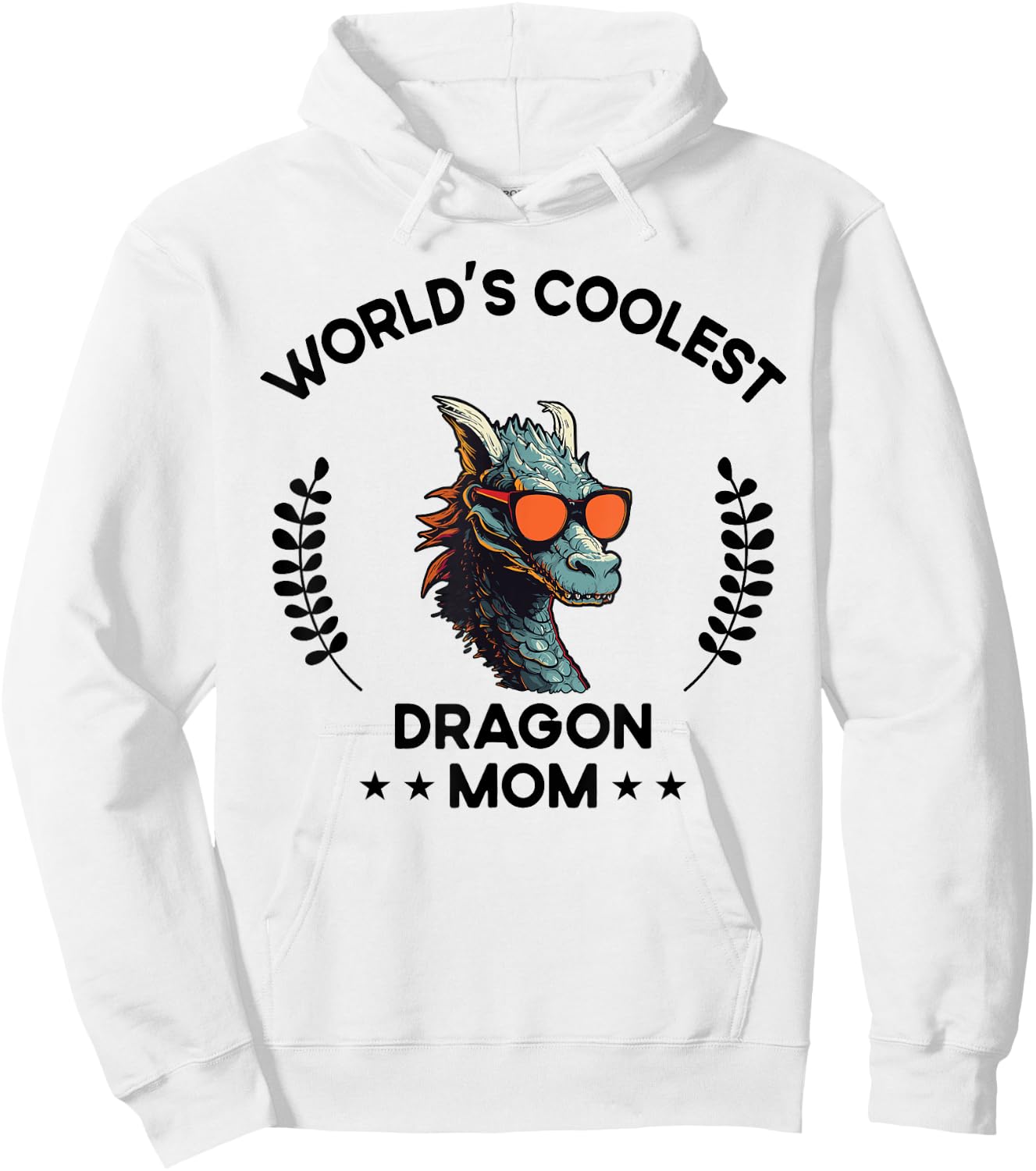World's Coolest Mom Mama - Women Mother Funny Dragon Hoodie - Hoodie | White