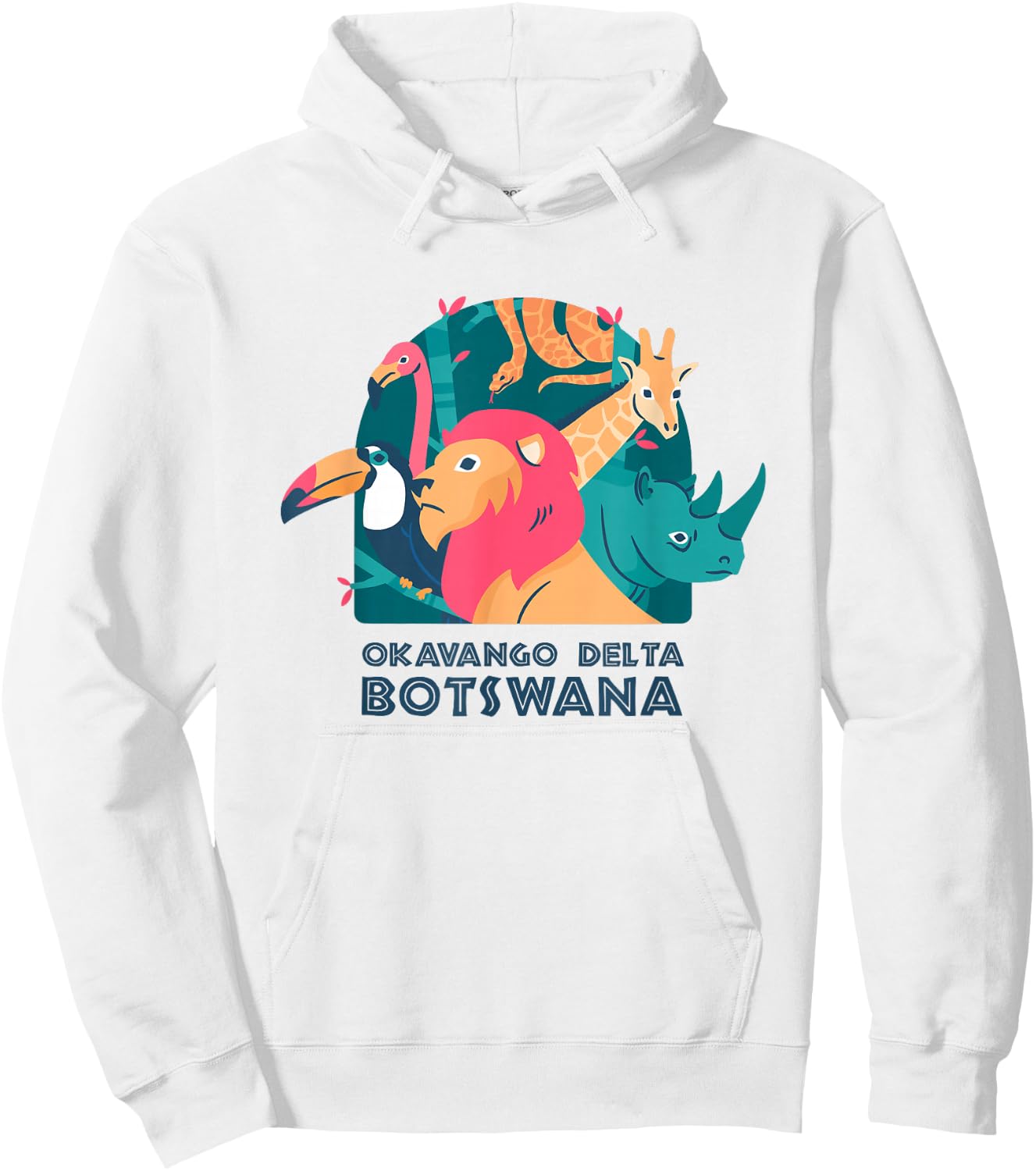 Okavango Delta, Botswana Safari National Park Animal Hoodie - Hoodie | White