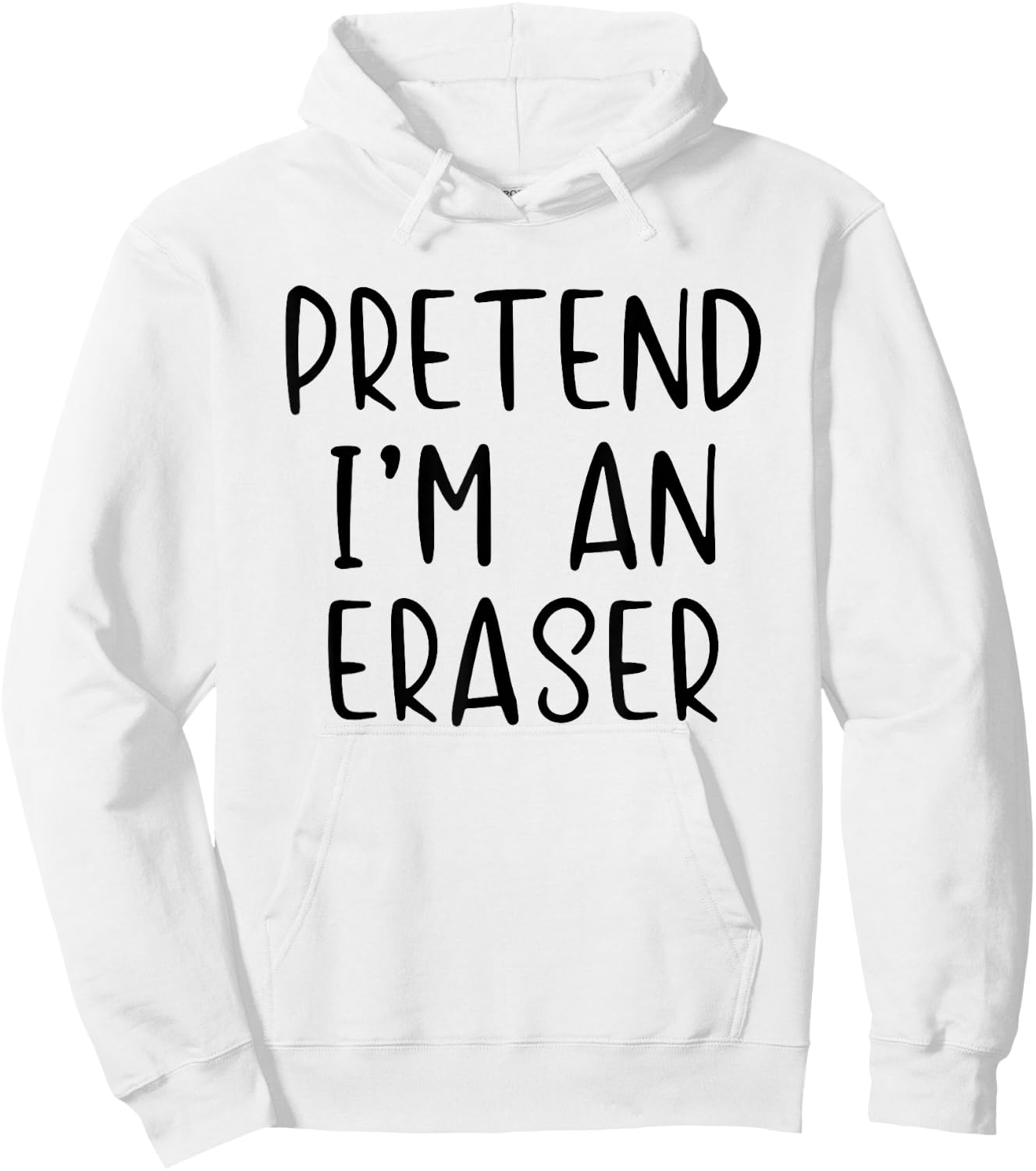 Pretend I'm An Eraser Costume Halloween Simple Adult Kid Hoodie - Hoodie | White