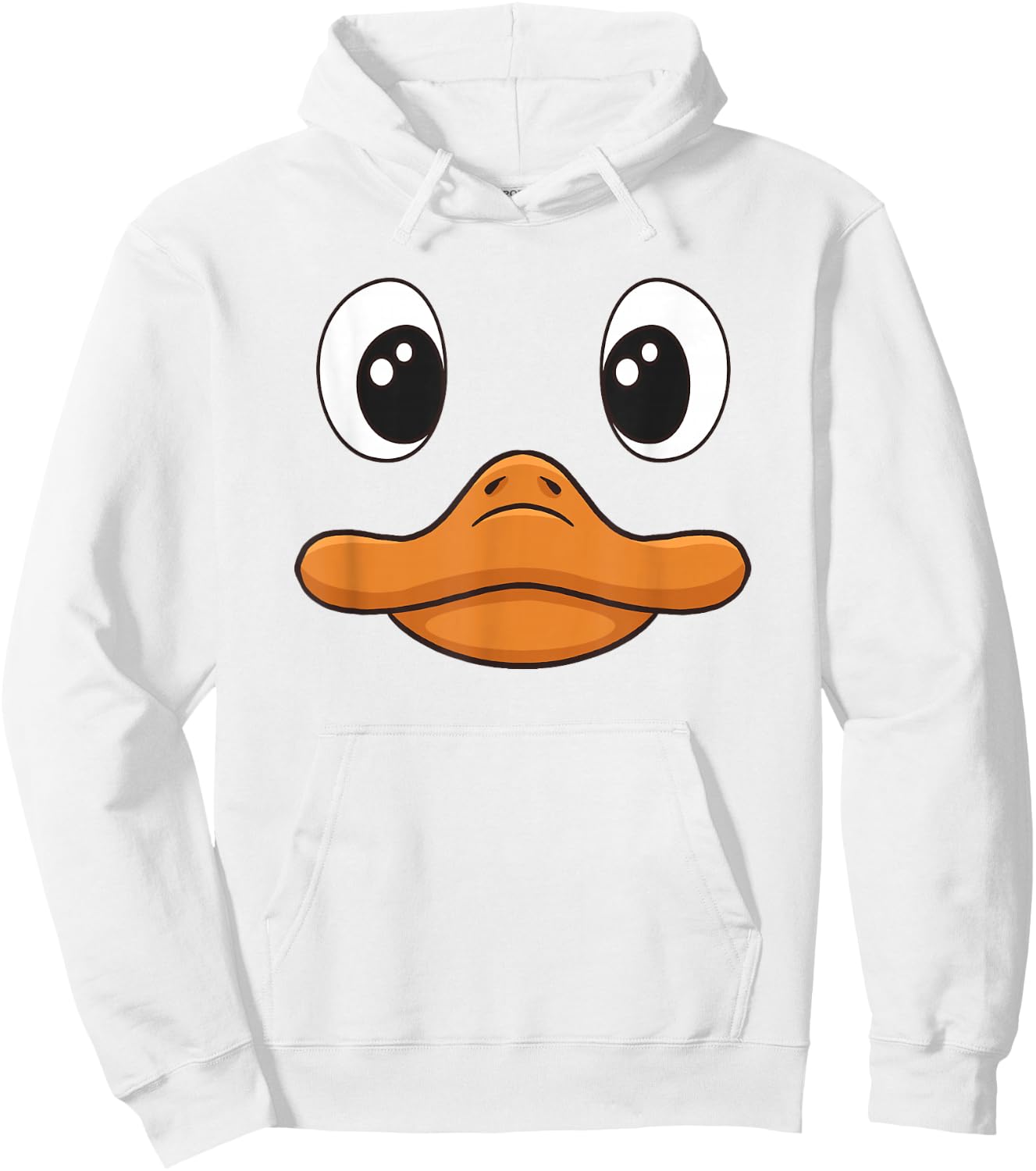 Duck Face Halloween Duck Costume Birthday Funny Duck Kids Hoodie - Hoodie | White