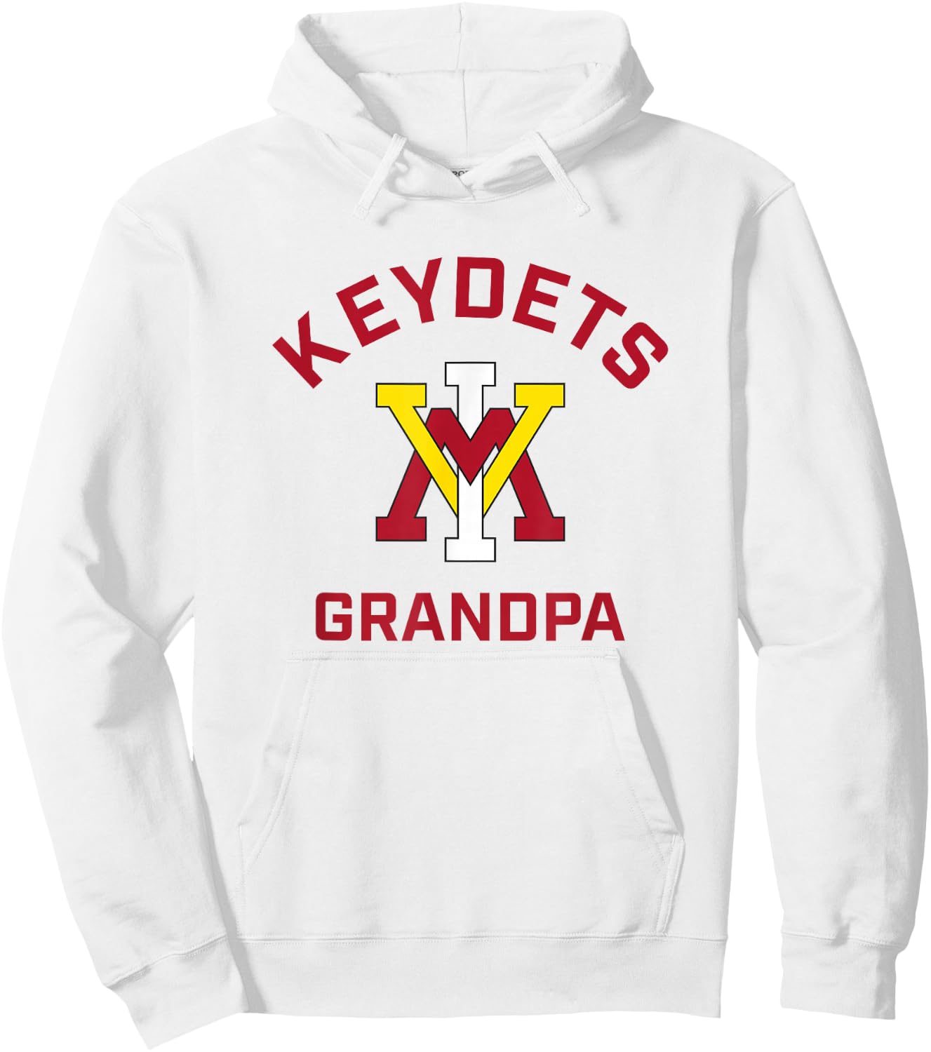 Virginia Military Institute VMI Keydets Arched Grandpa Hoodie - Hoodie | White