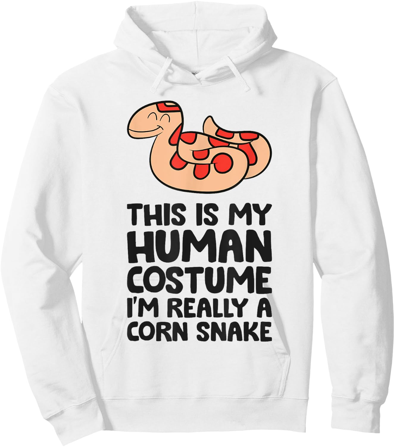 This Is My Human Costume I'm Really A Corn Snake Hoodie - Hoodie | White