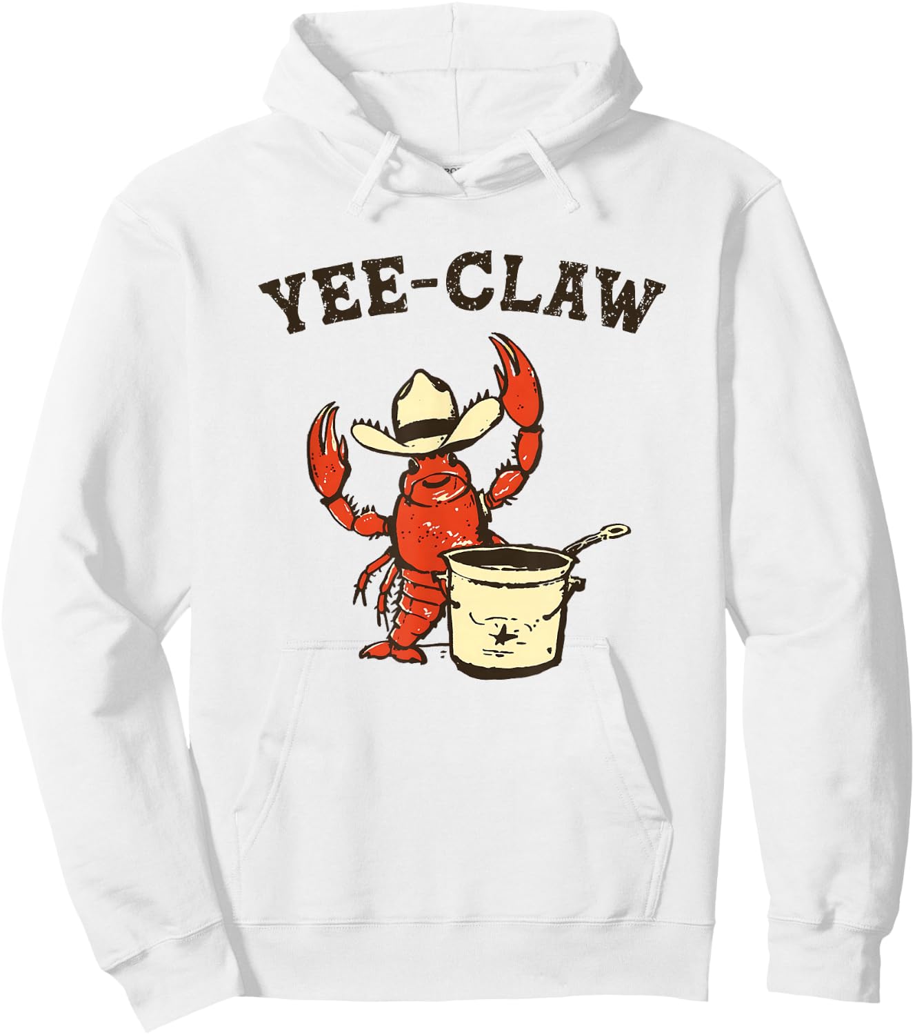 Yee Claw! Funny Crawfish Cajun Seafood Festival Hoodie - Hoodie | White