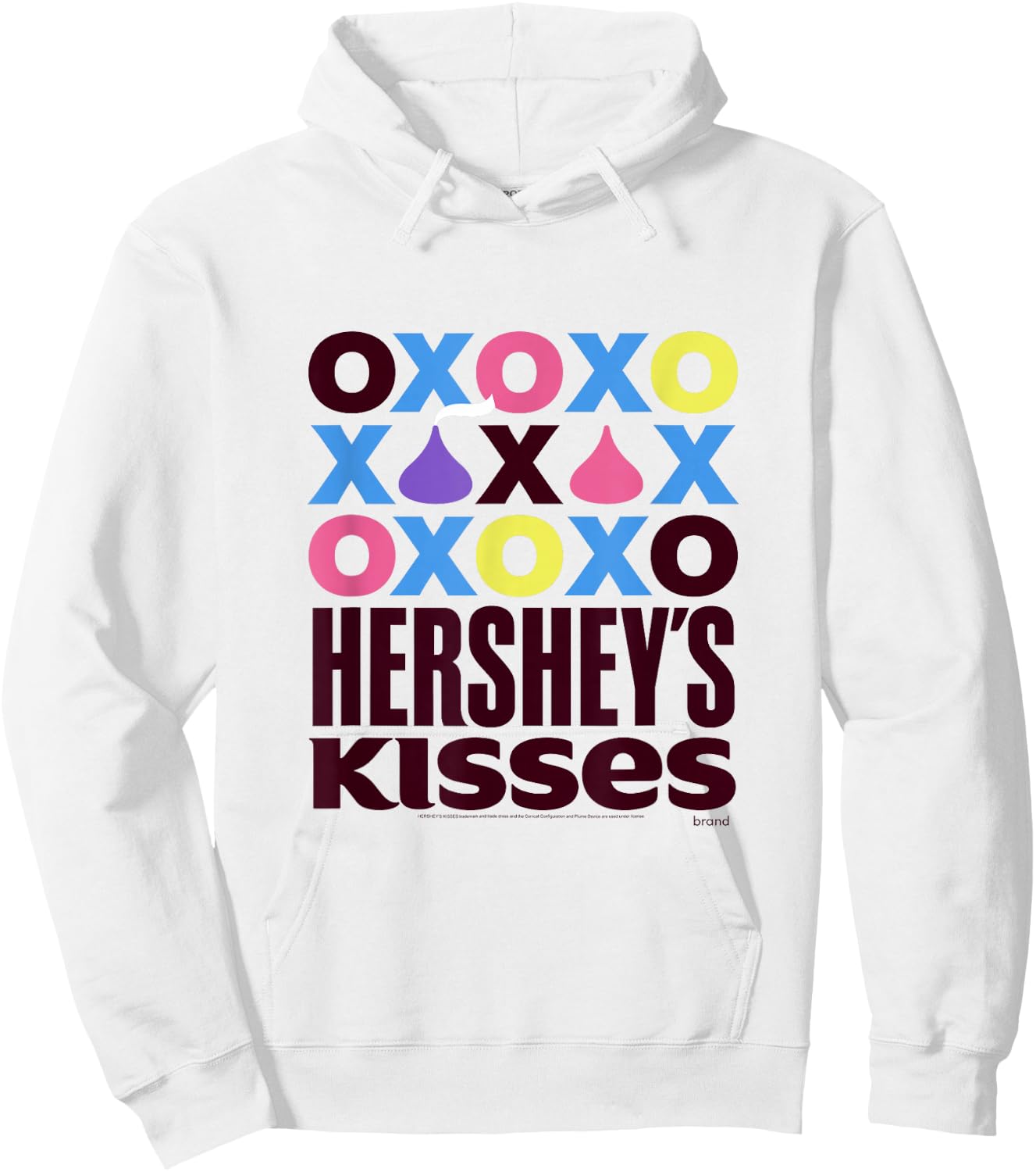 Hershey's Kisses Classic Logo Centered Hoodie - Hoodie | White