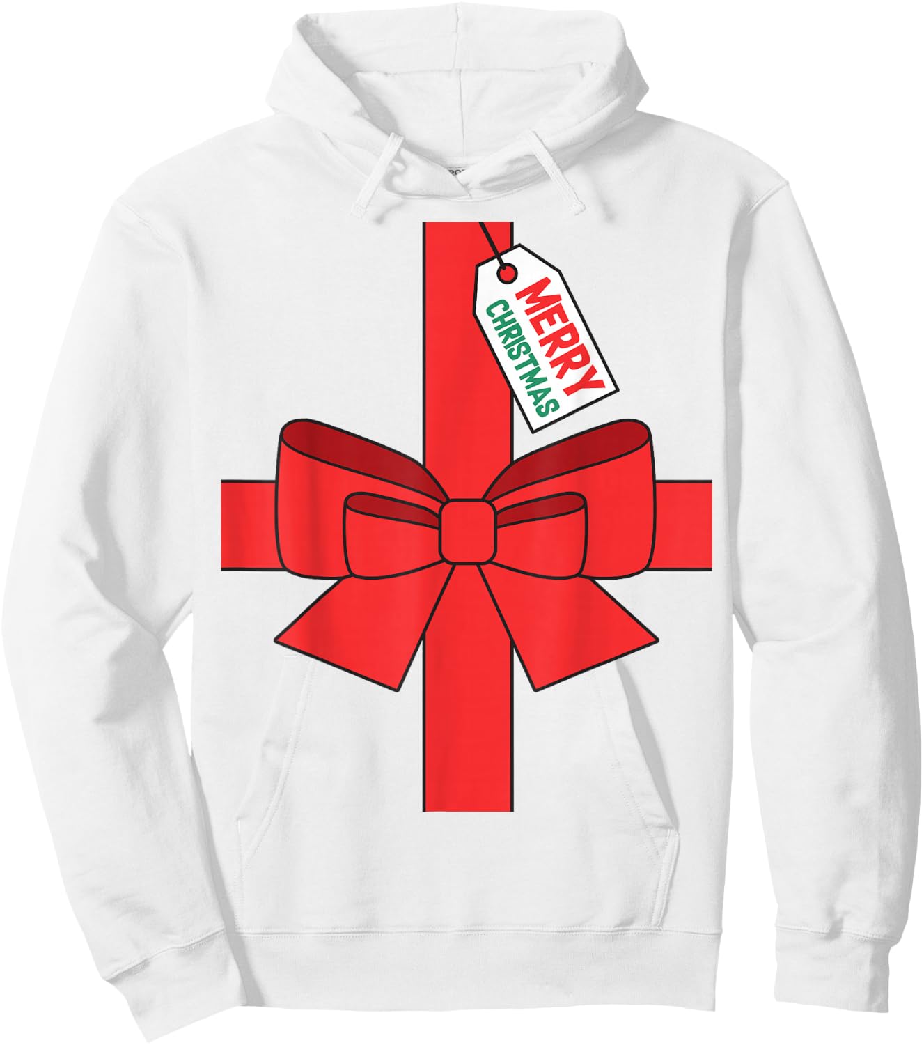 Super Ugly Christmas Funny DIY Costume , Green, Small Hoodie - Hoodie | White