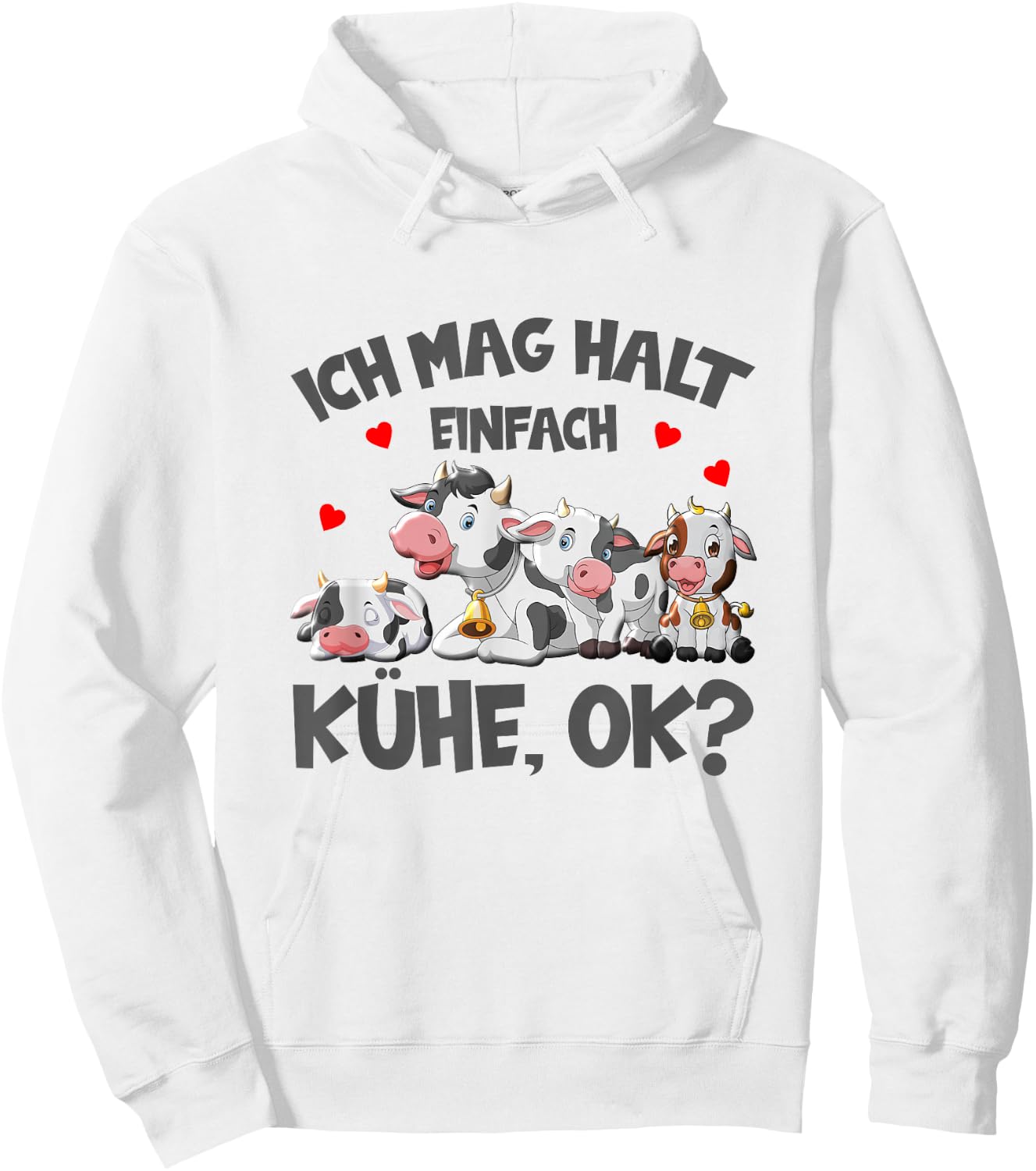 Kühe Ich Mag Halt Einfach Kühe Ok Bauer Kuh Hoodie - Hoodie | White