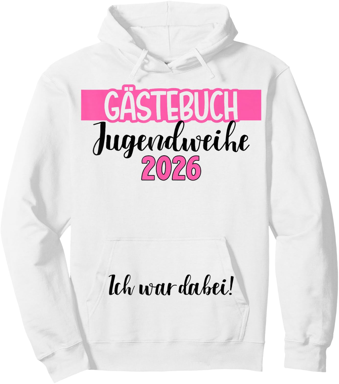 Jugendweihe 2026 Gästebuch wir Waren dabei Unterschrift Hoodie - Hoodie | White