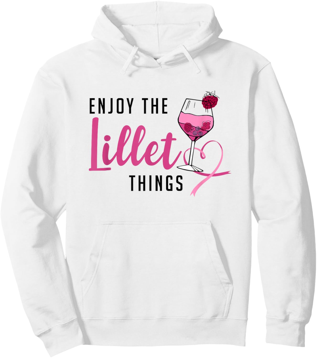 Enjoy The Lillet Things Fruits Cocktail Summer Alcohol , gray Hoodie - Hoodie | White