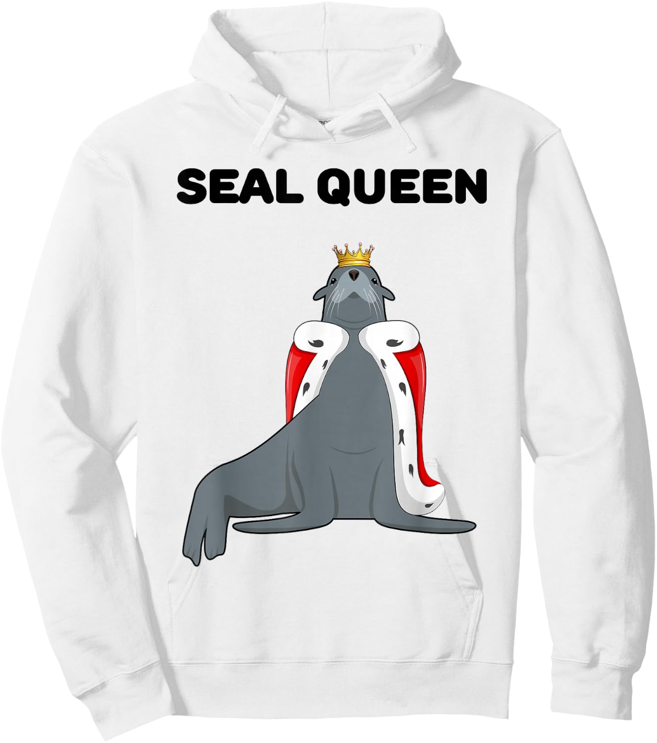 Seal Queen | Girls Seal Lover Design | Seal Hoodie - Hoodie | White