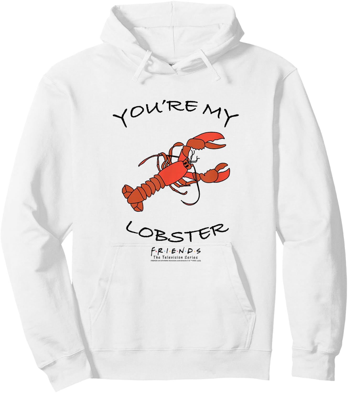 Friends You're My Lobster Hoodie - Hoodie | White