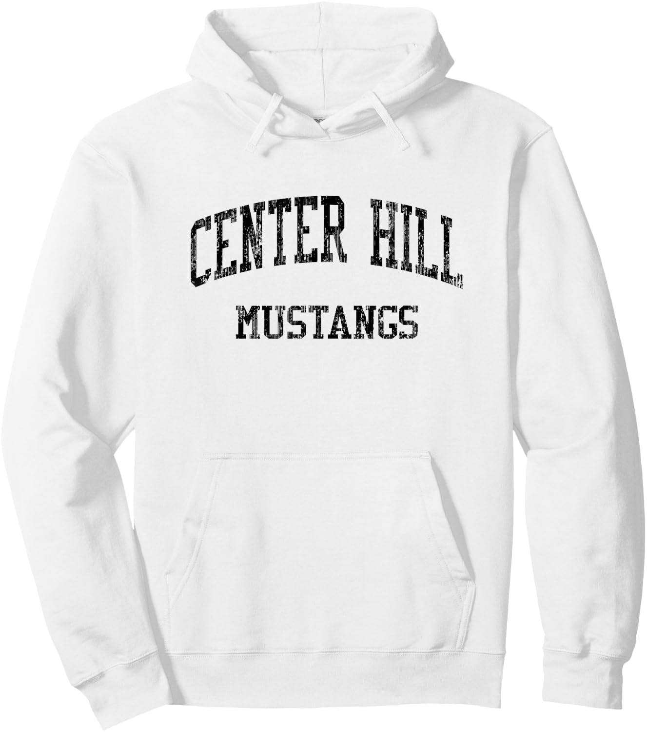 Center Hill High School HS Olive Branch MS Vintage Sports Hoodie - Hoodie | White